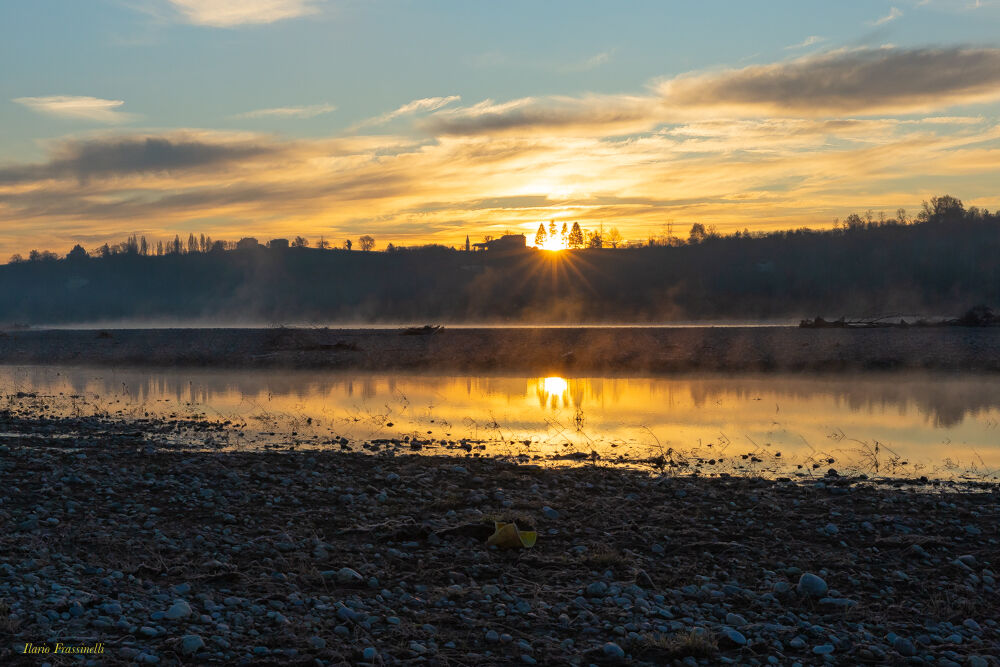 Alba sul fiume Piave