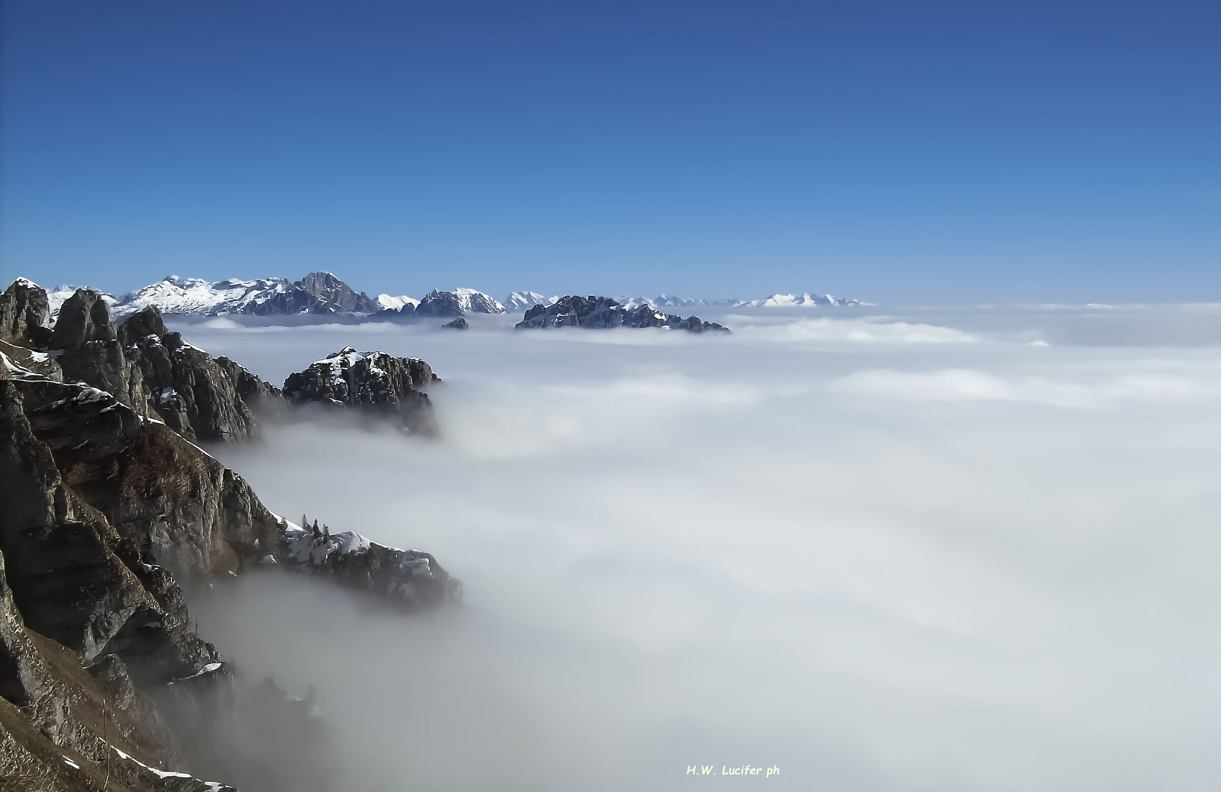 Islands in a sea of clouds