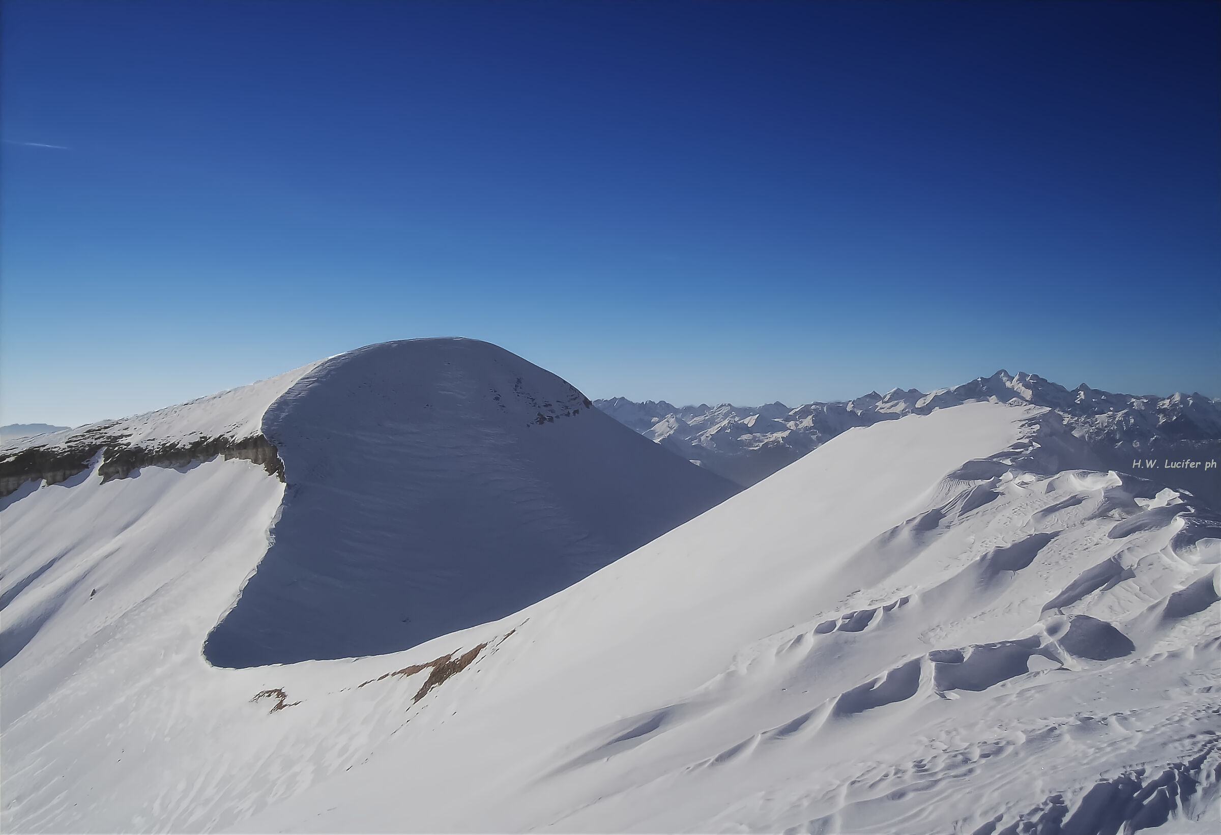Mount Pavione in February