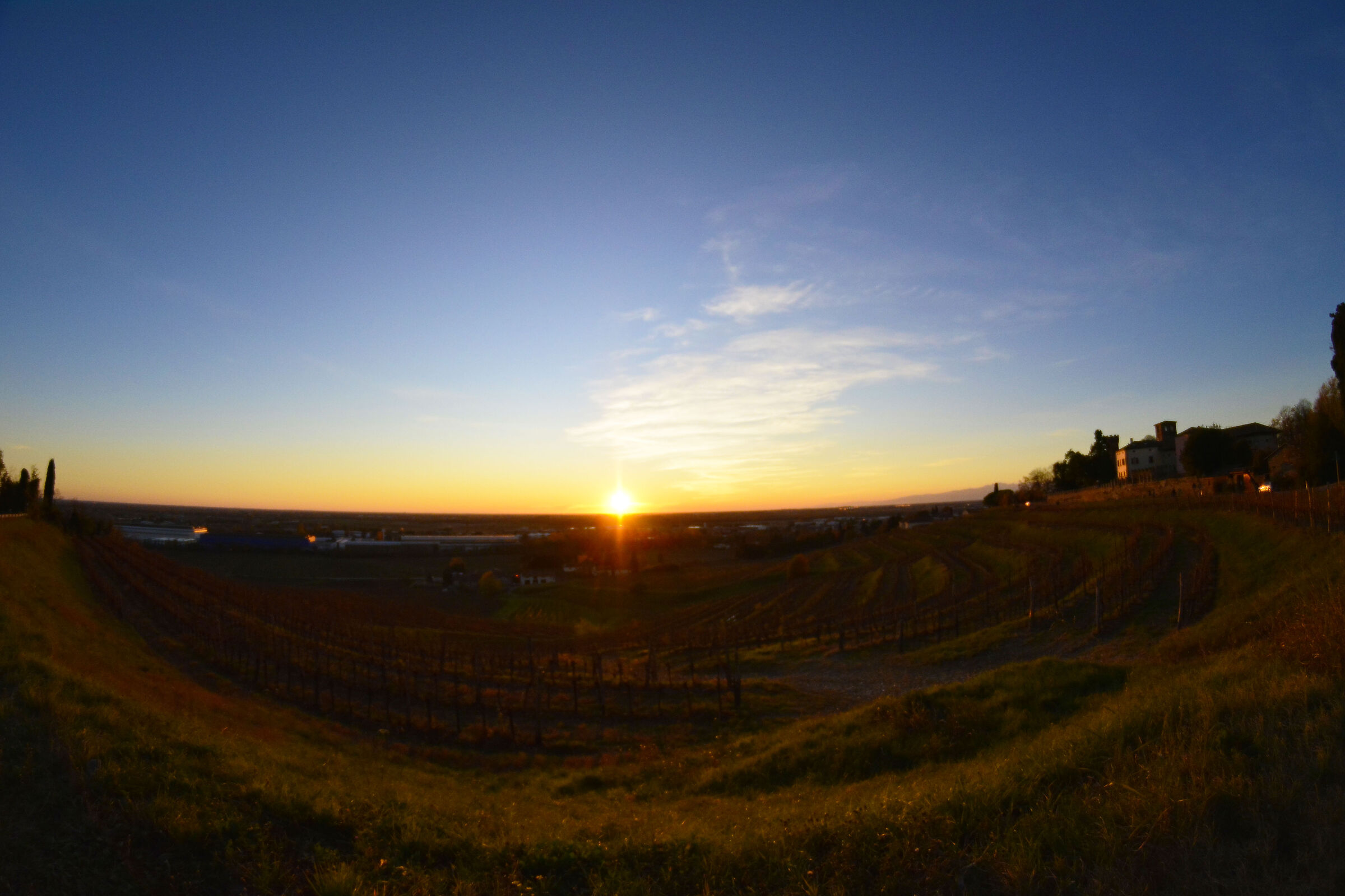 sunset from the castle