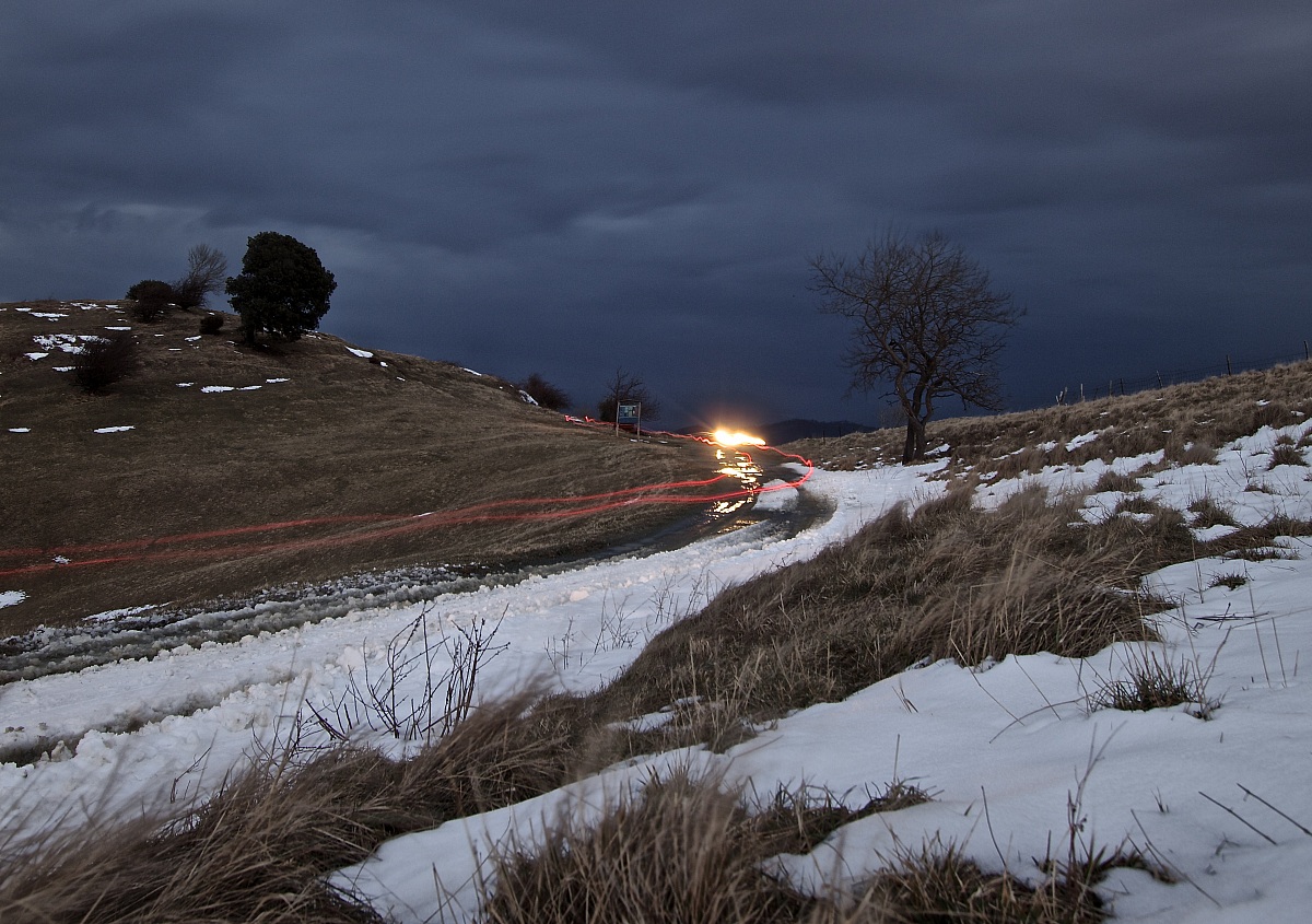 Country Road with traffic