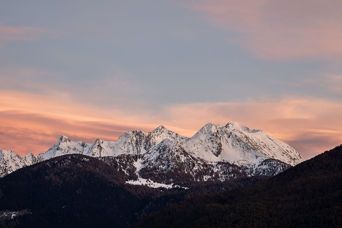Il rosa del tramonto