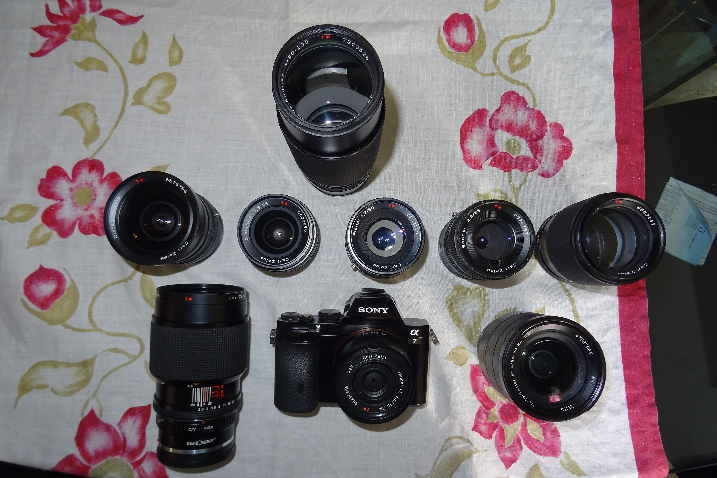 il mio splendido corredo con la fedele A7