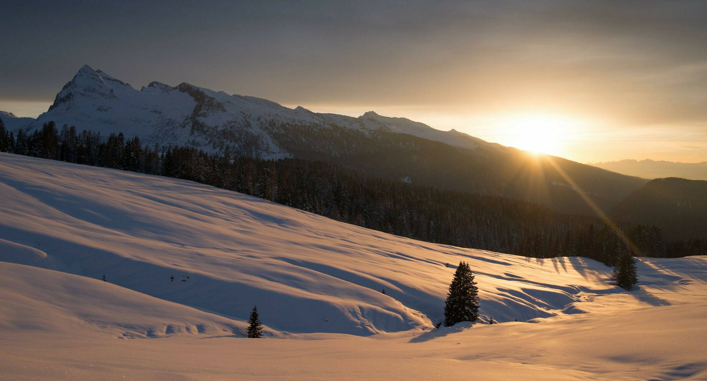 Sunset at Rolle Pass