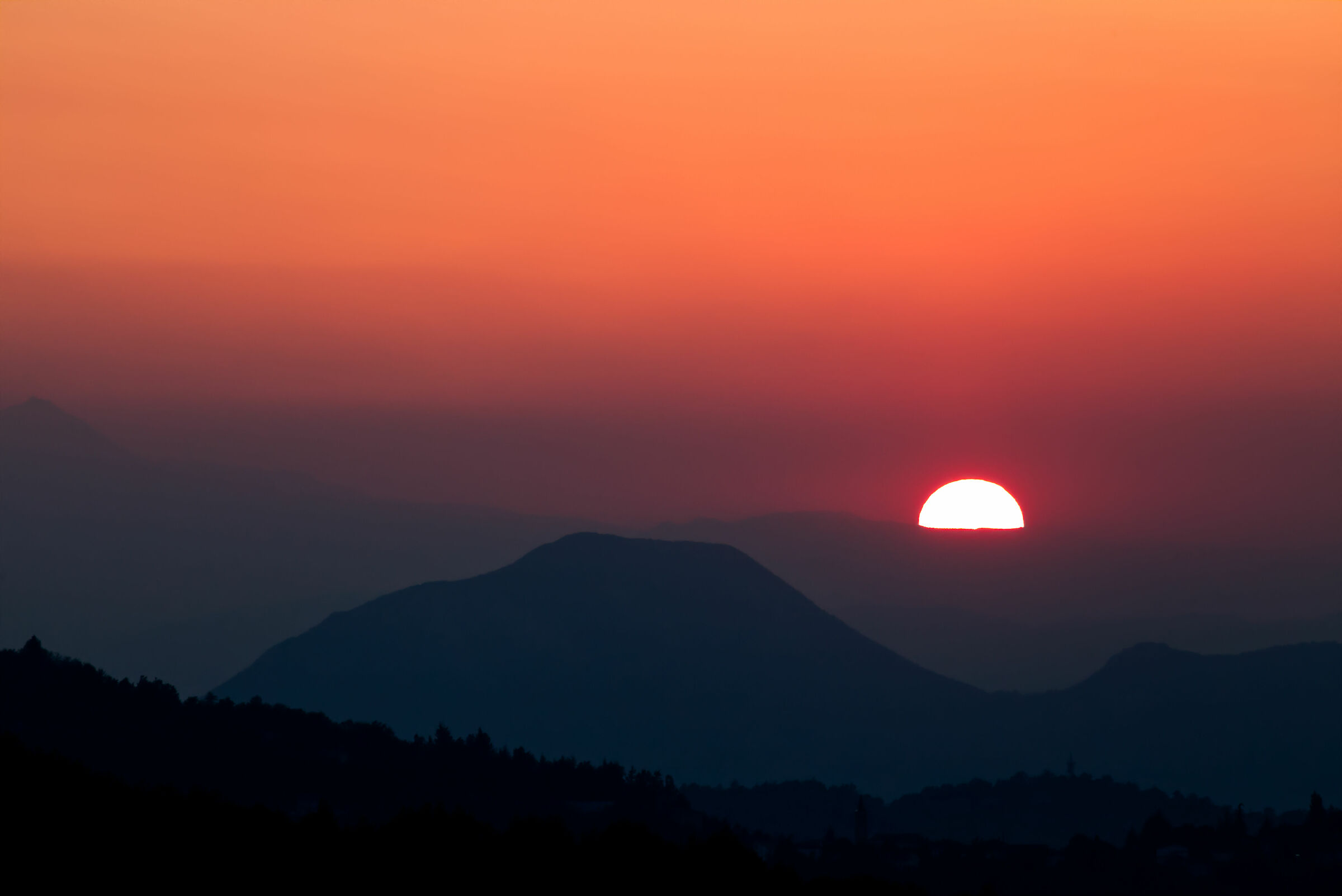 Tramonto di montagna