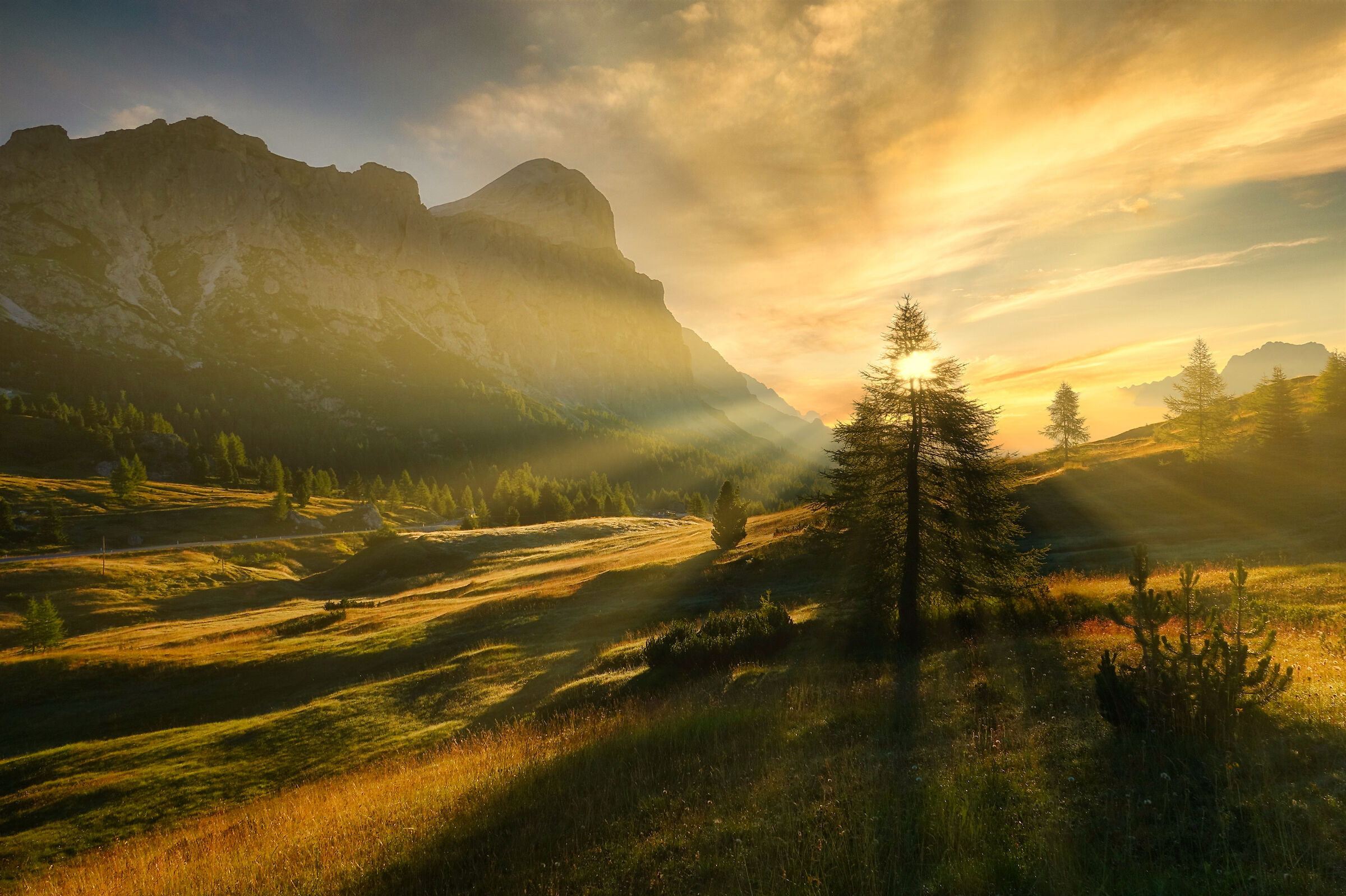 Sunrise at Falzarego