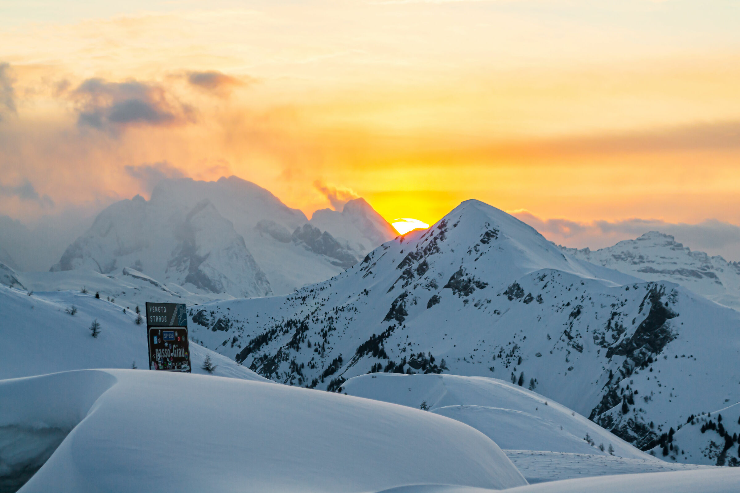 Passo Giau al tramonto