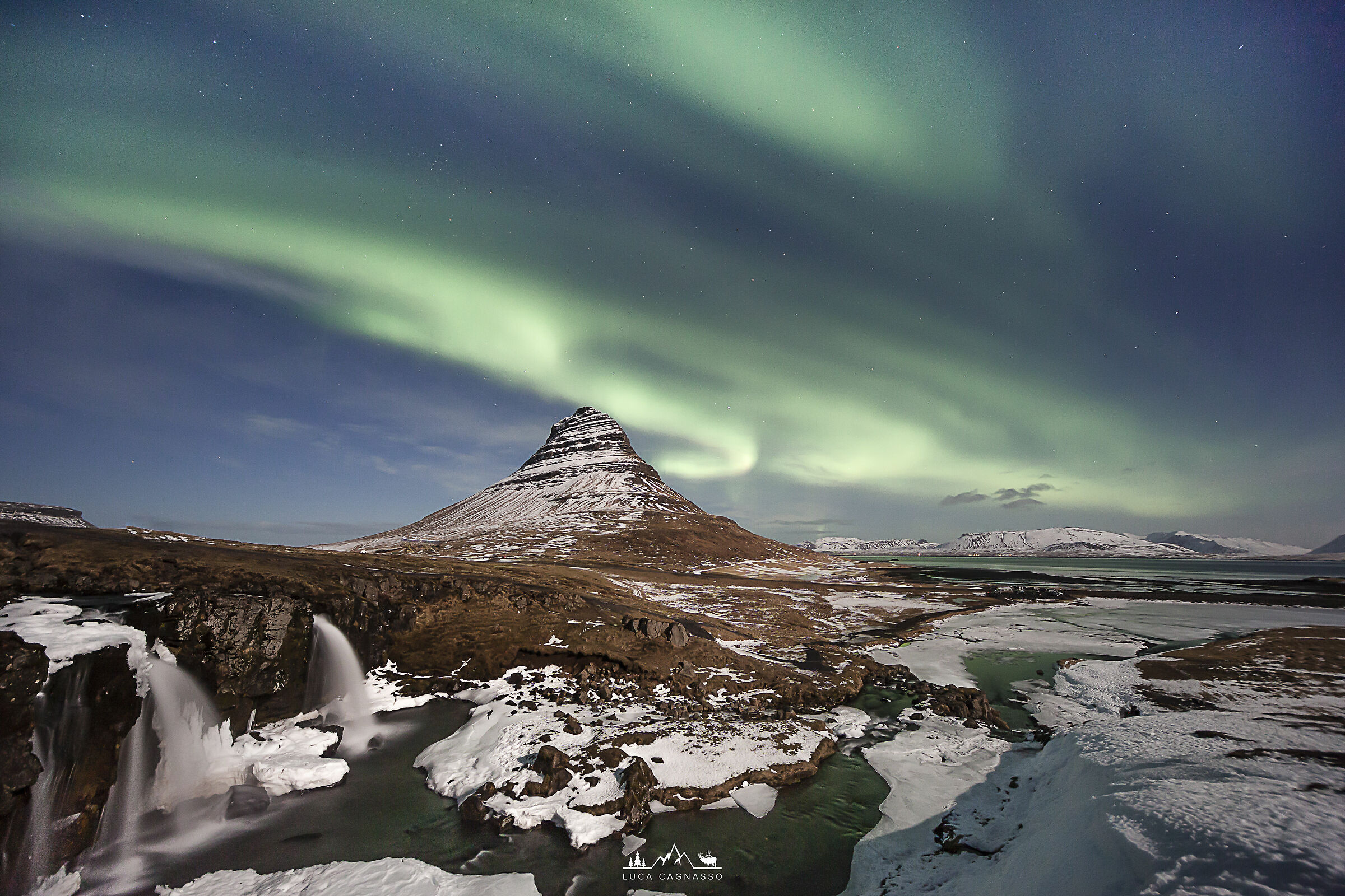 Northern lights on Kirkjufell