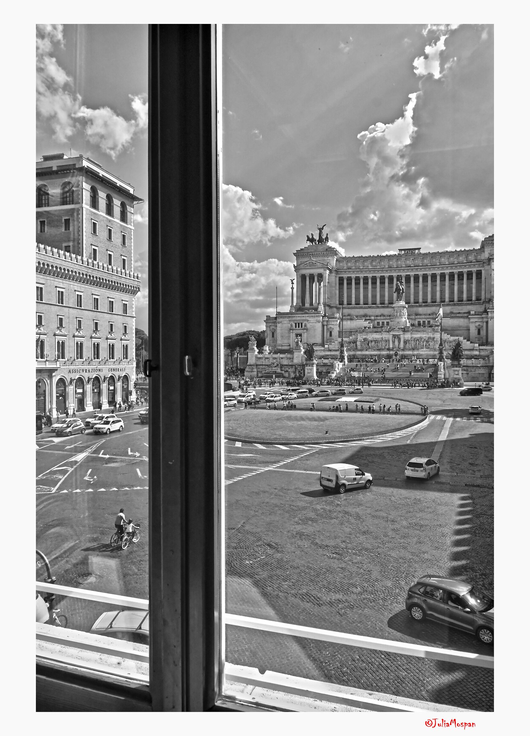 Piazza Venezia dal Palazzo Bonaparte. Roma