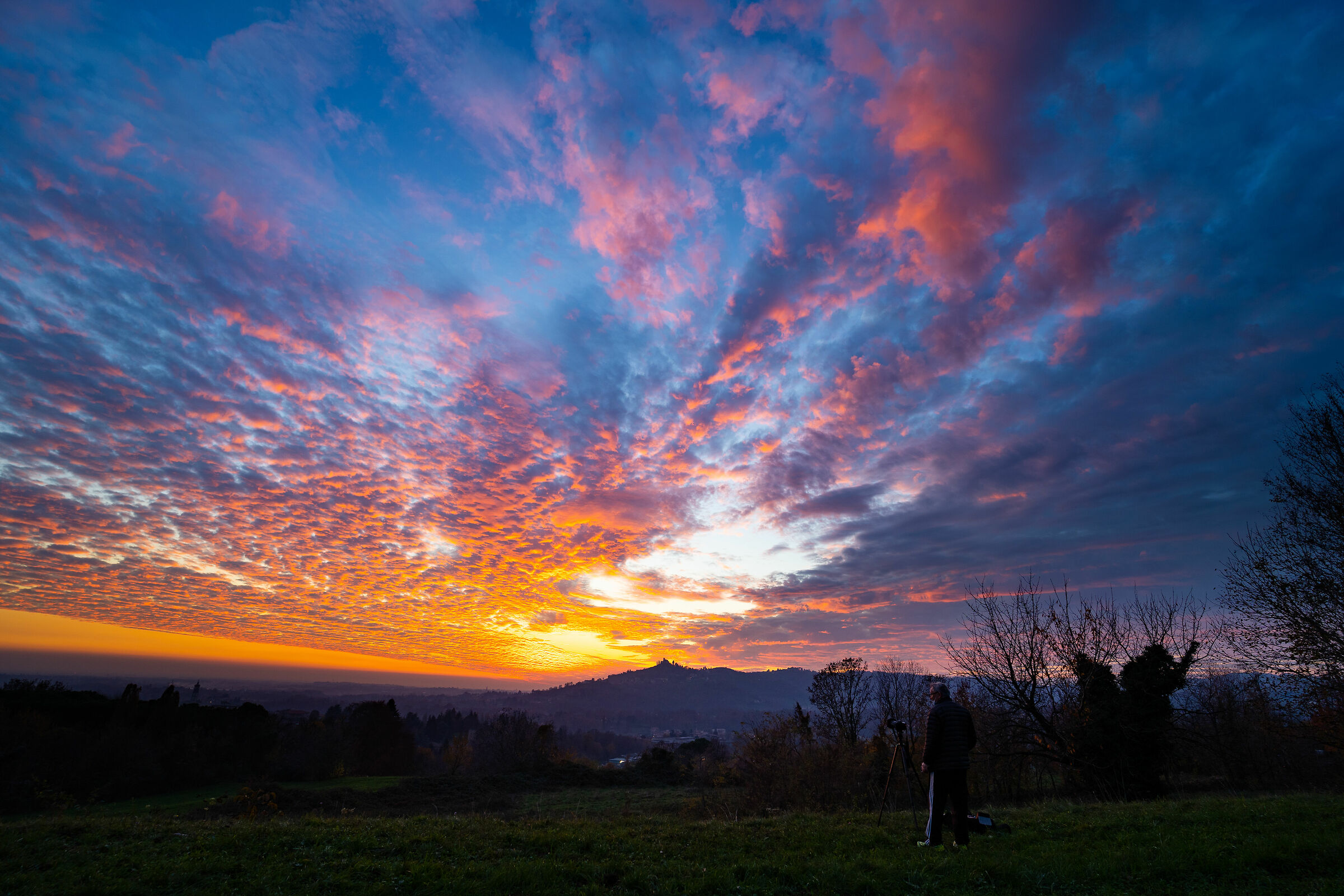 Tramonto su Montevecchia