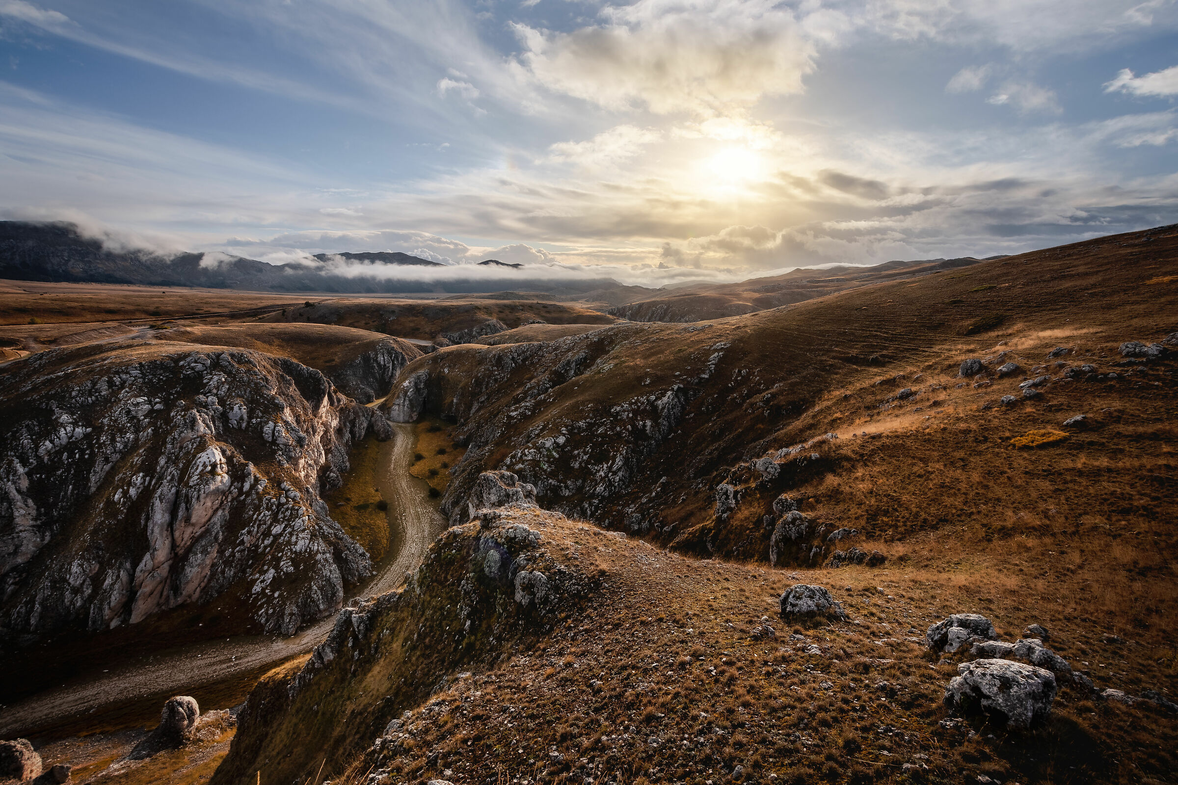 Sunrise at scopatturo canyon