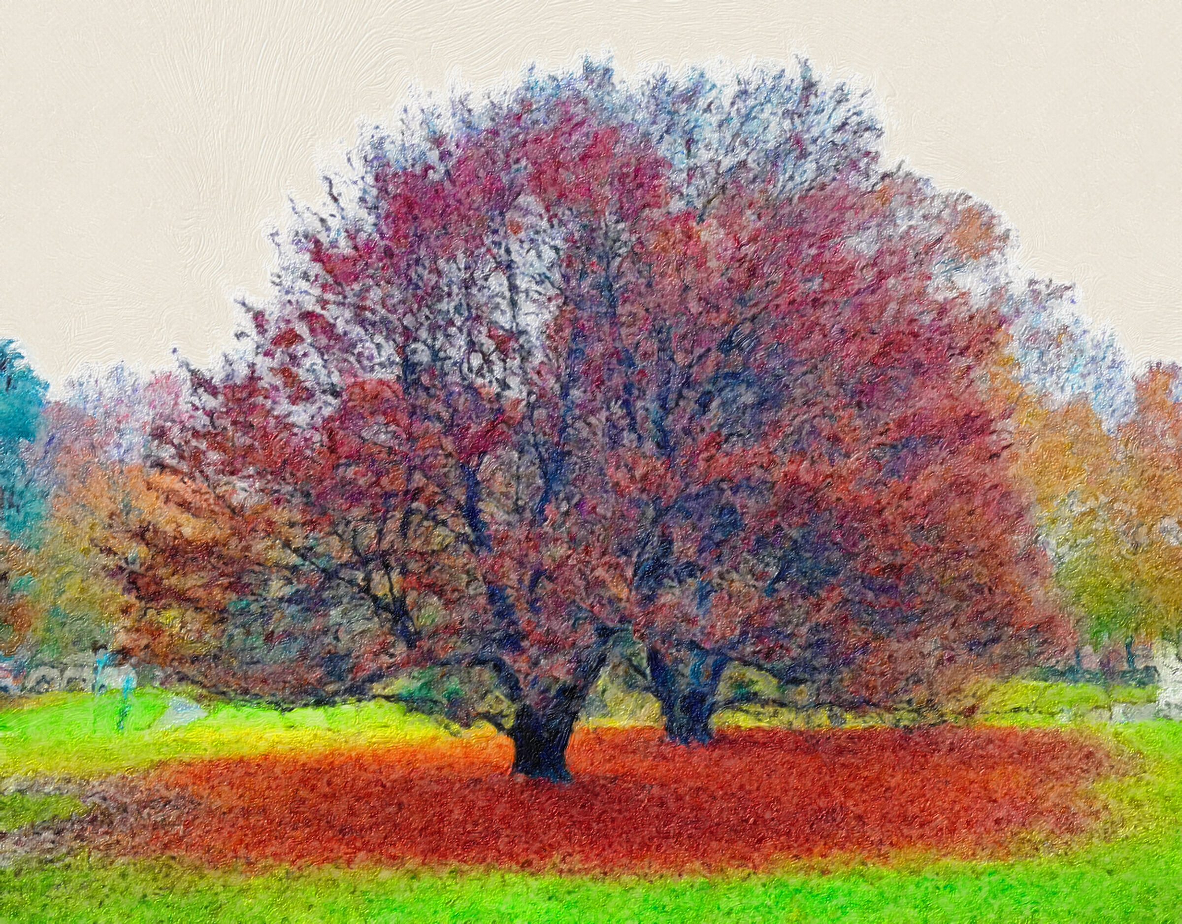 Autunno su tela