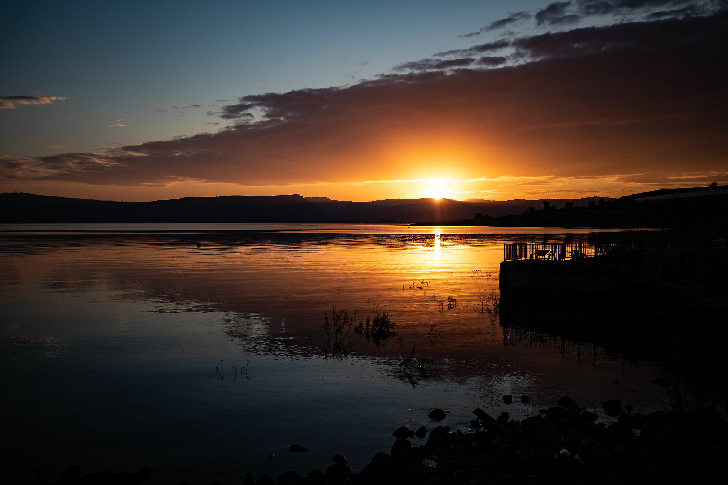 Tramonto lago di Tiberiade