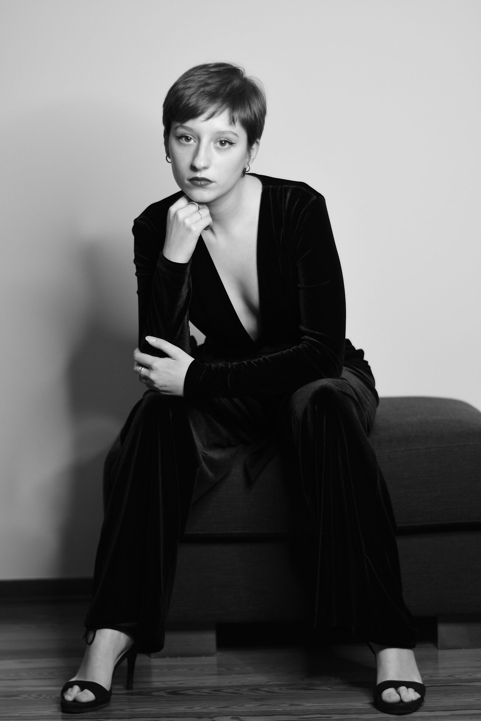 Silvia in velluto b/n #211