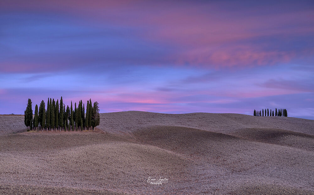 Sunset in Val D'Orcia