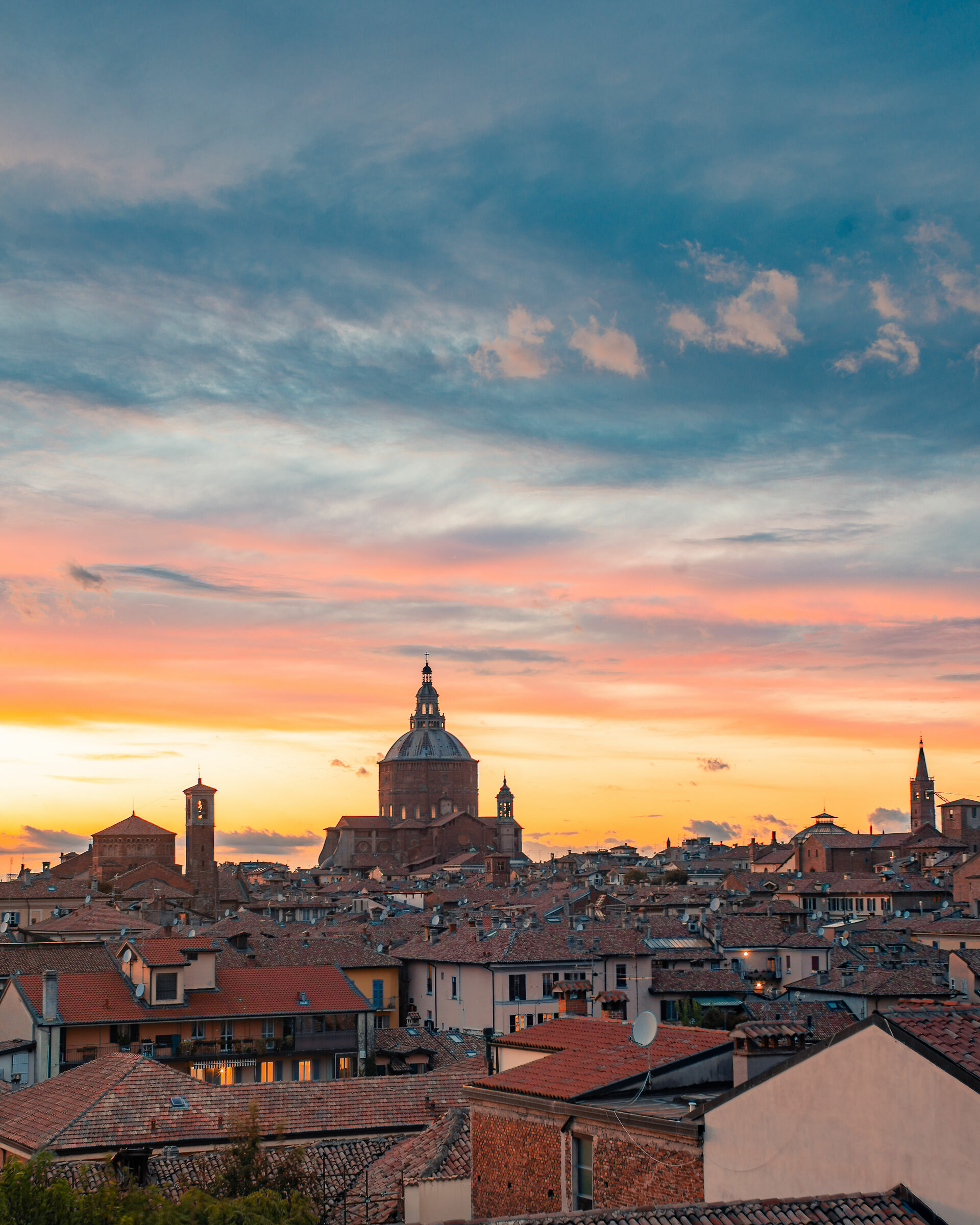 Tramonto su Pavia