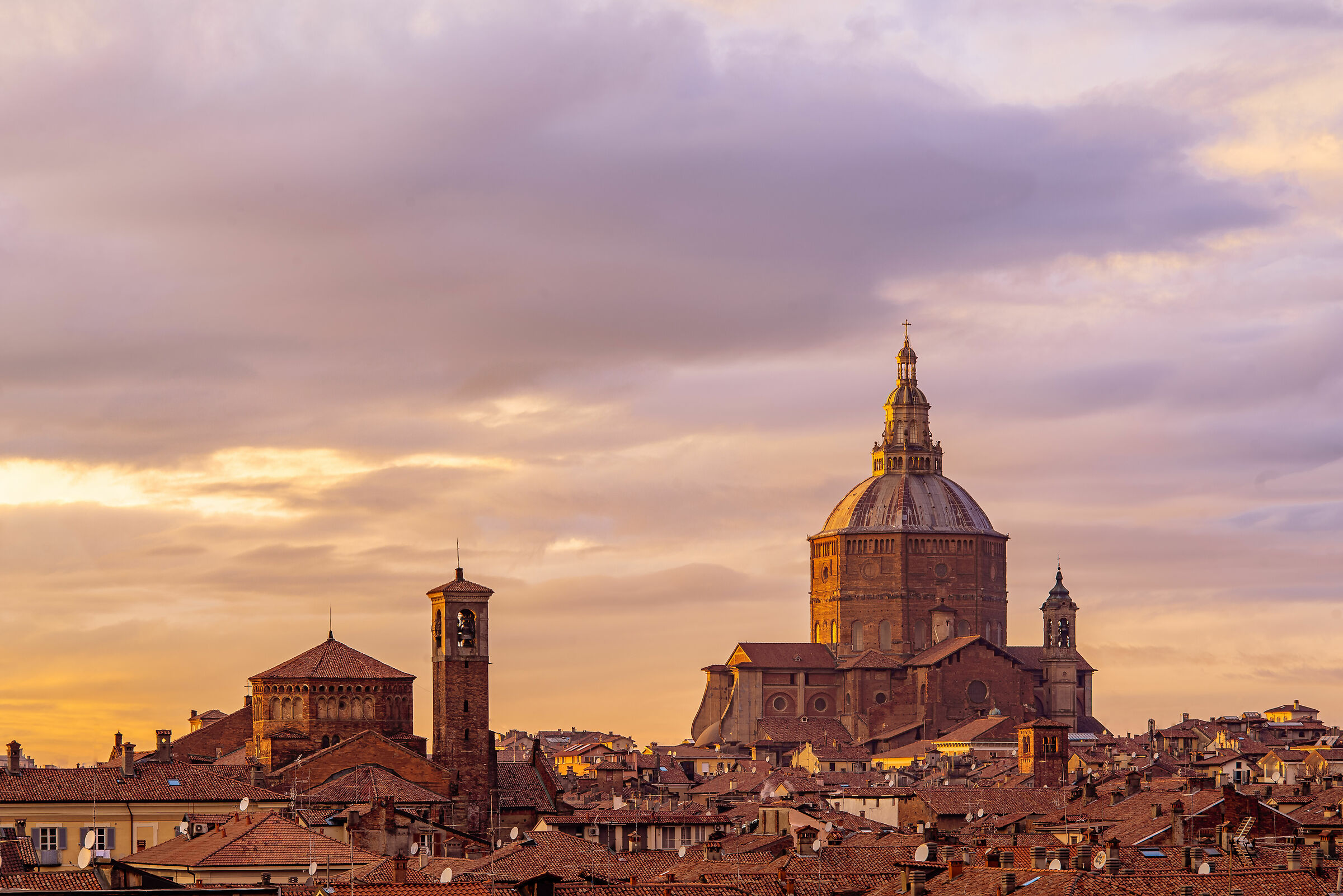 Tramonto su Pavia 2