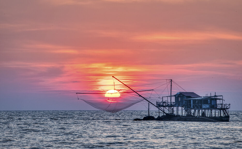 Fishing in arno's mouth.