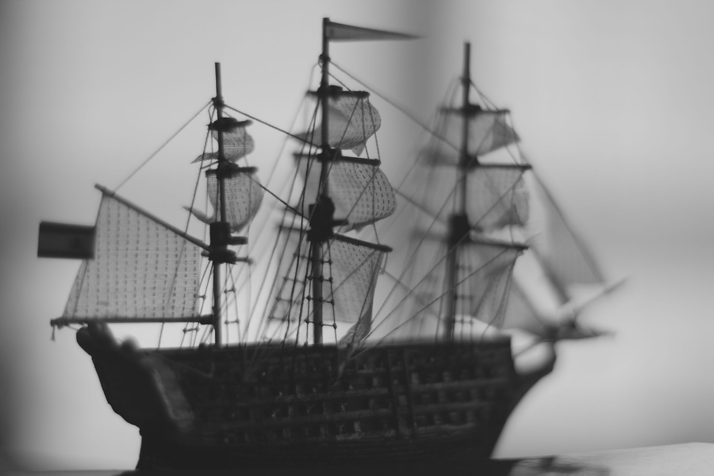 Galeone nella nebbia