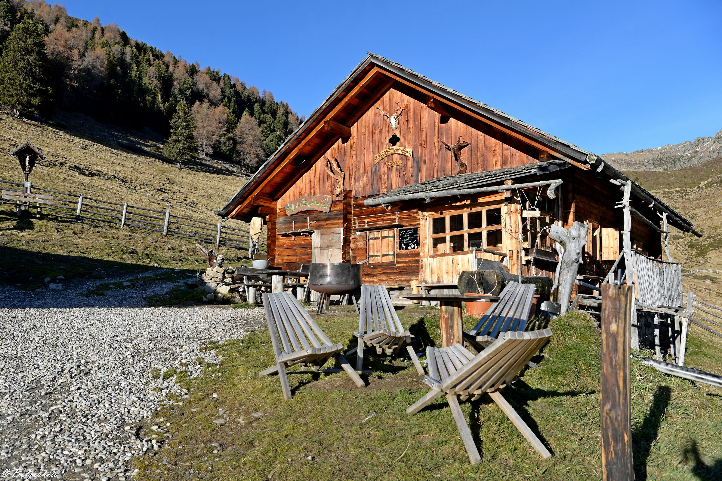 Mountain hut where is the true nature of the house