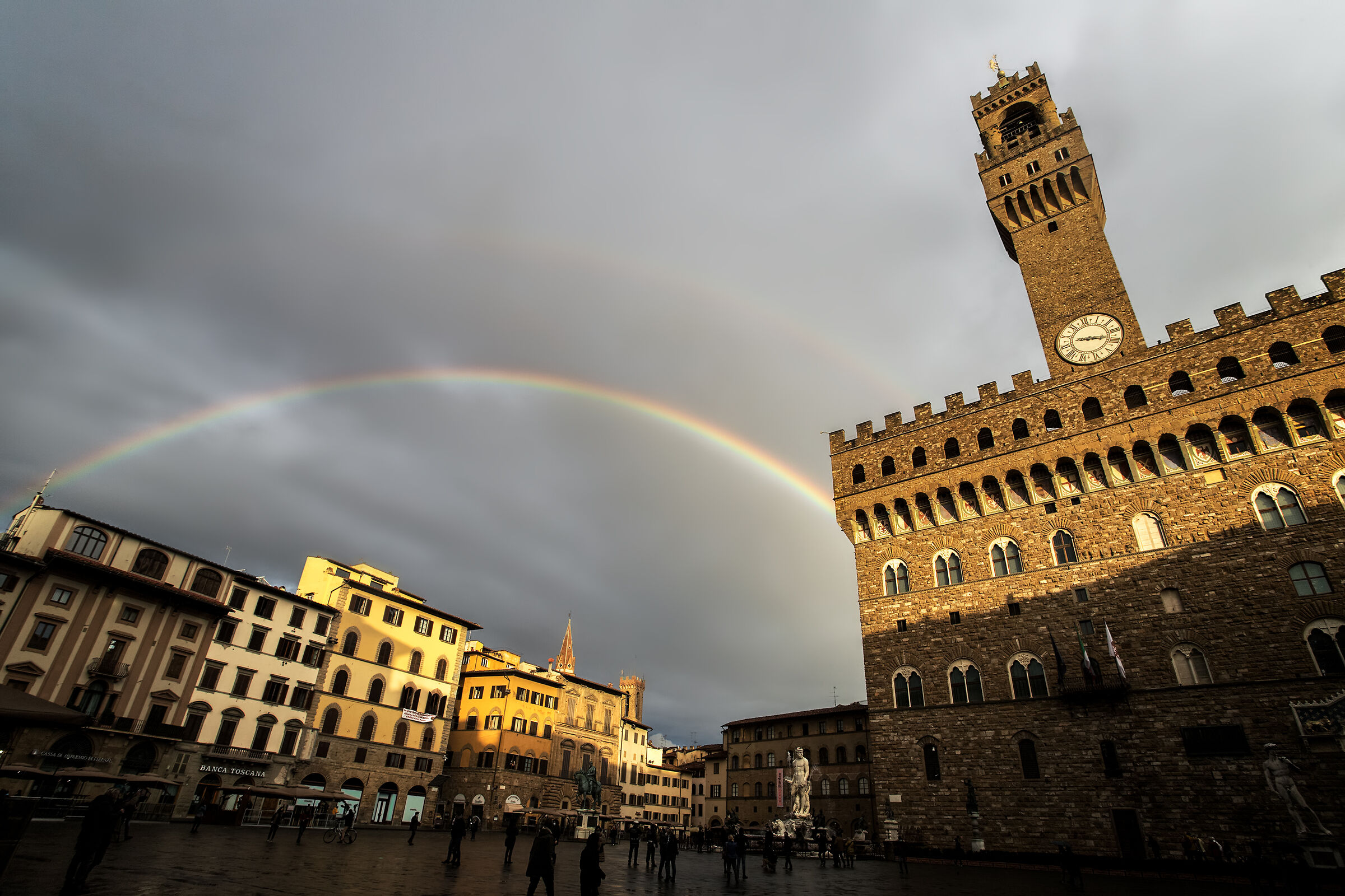 Arcobaleno su Palazzo Vecchio
