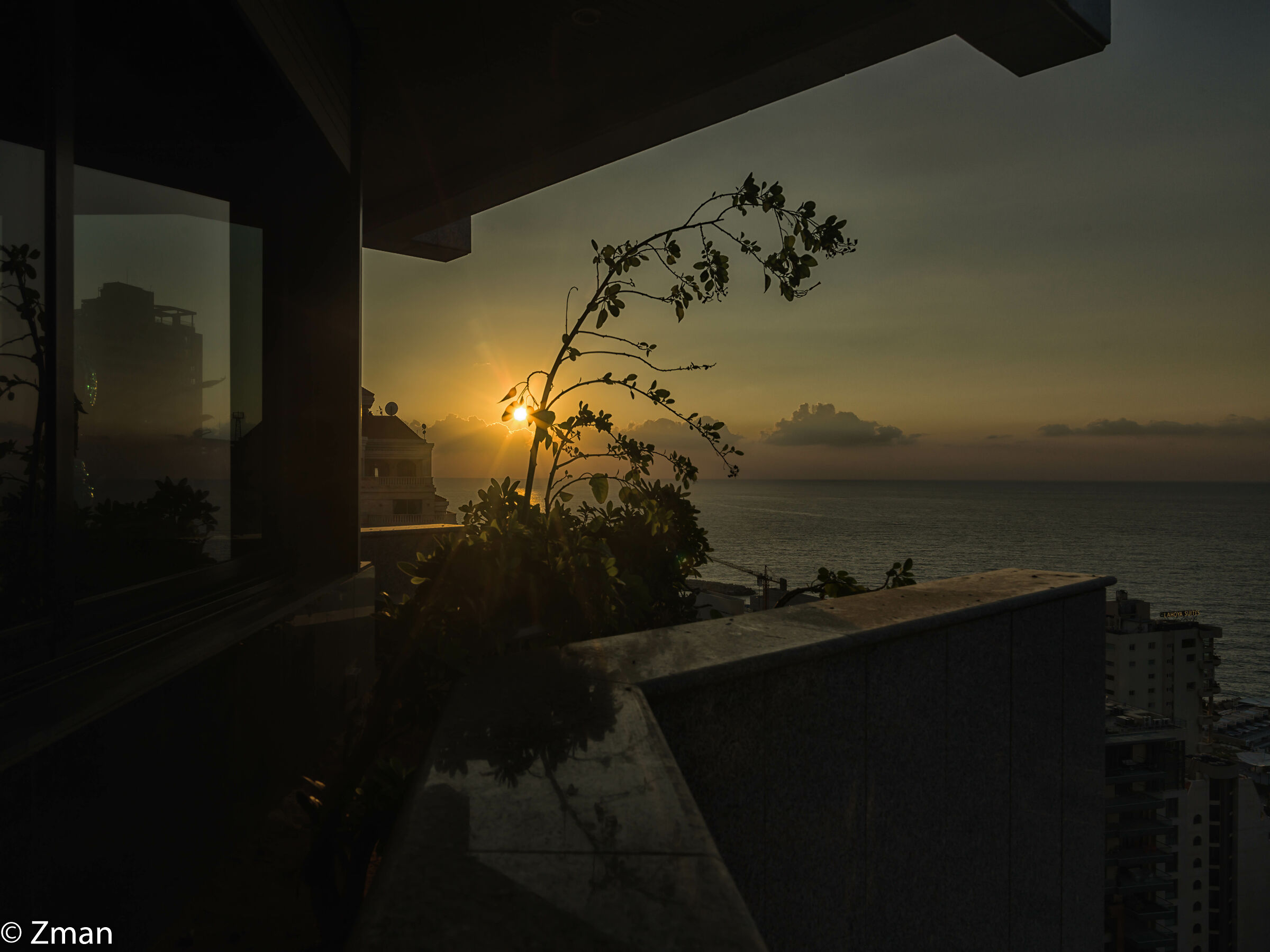 Tramonto e il nostro balcone