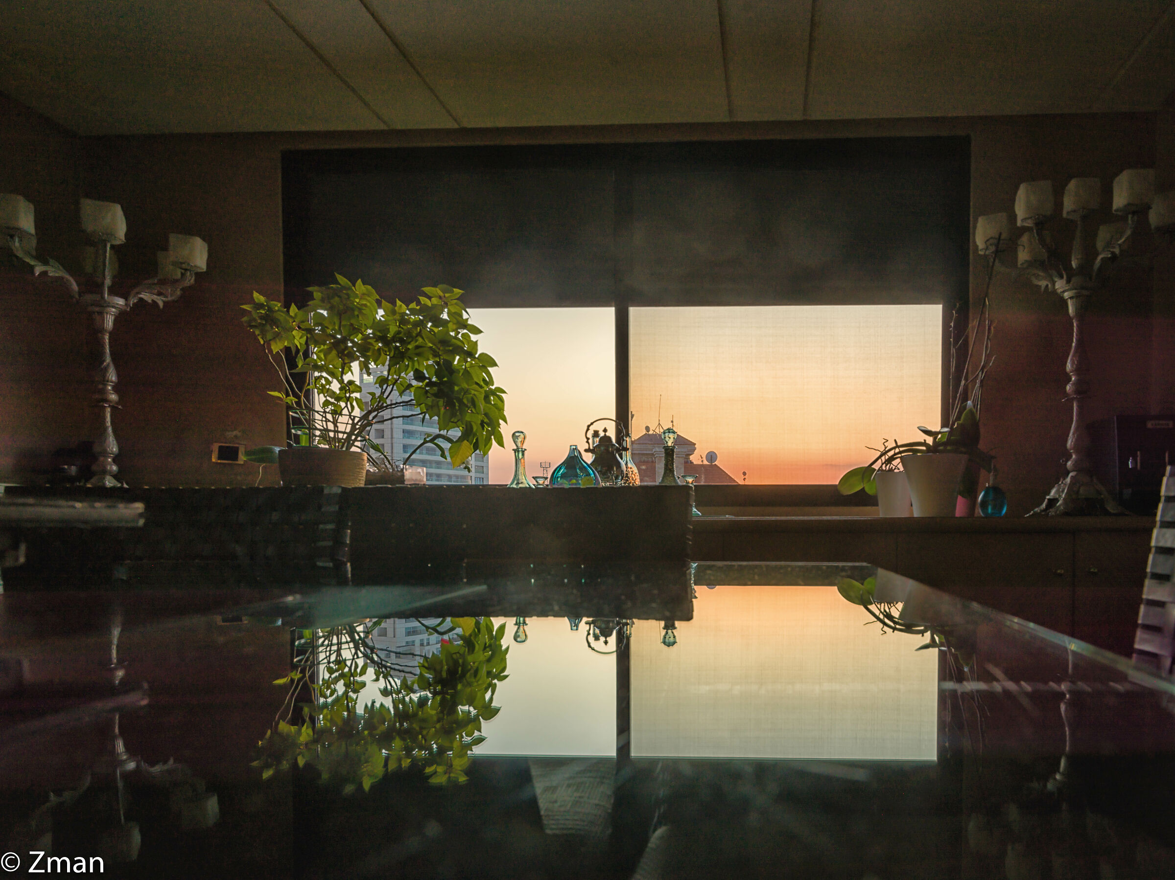 Tramonto dalla nostra finestra