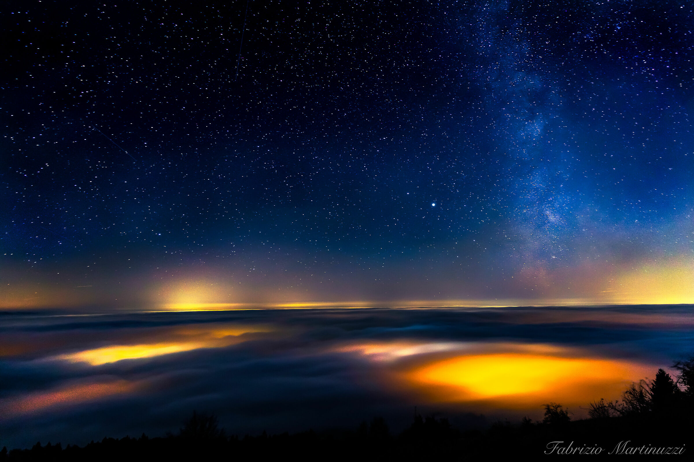 The sky beyond the clouds