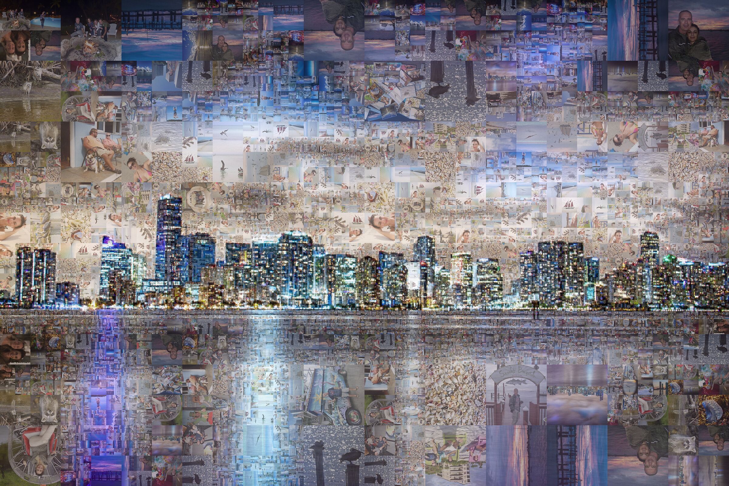 An idea to compose your own photo with "photocollage"