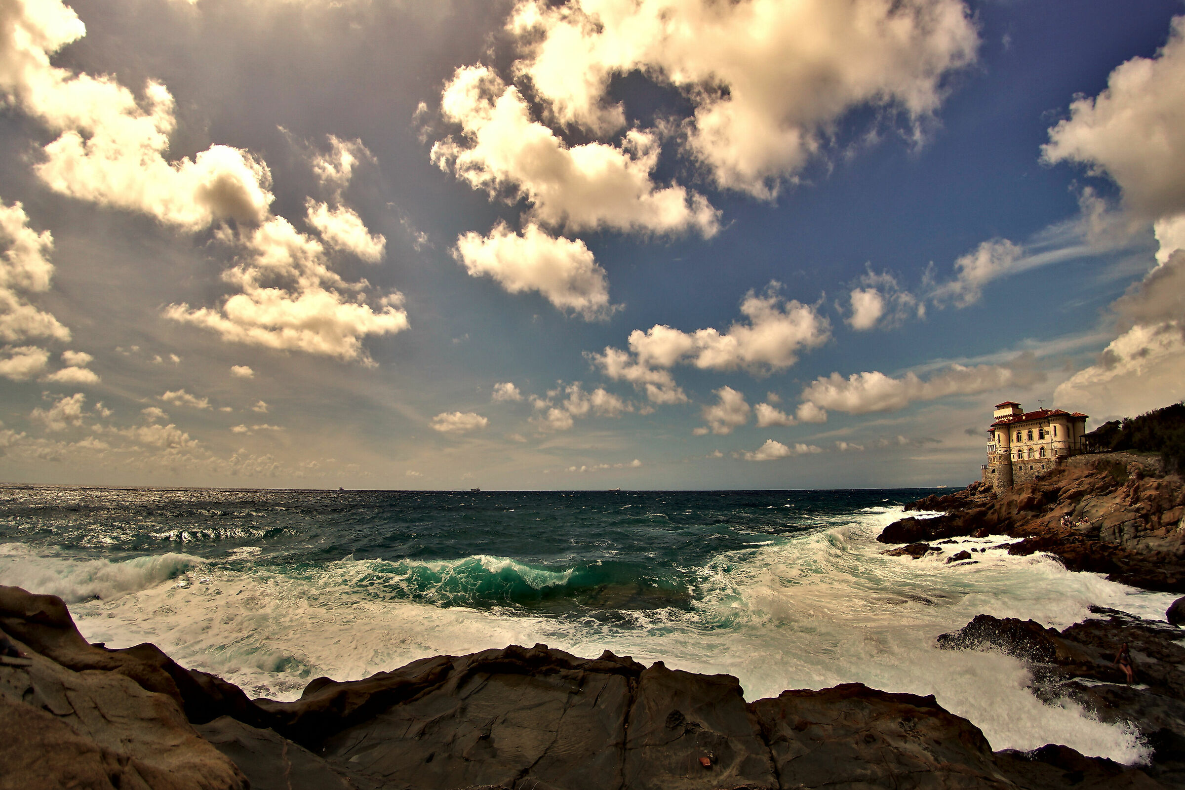 castel boccale con fisheye