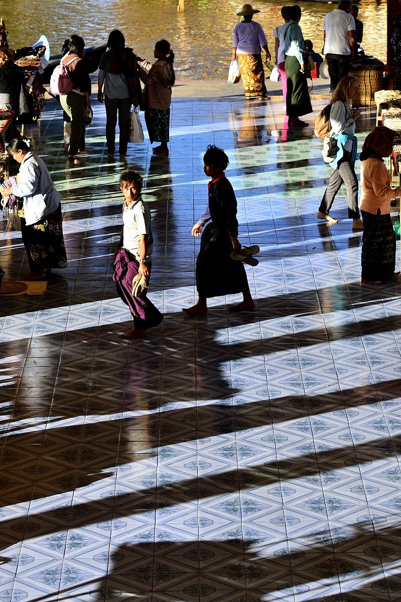 At the exit of the Temple