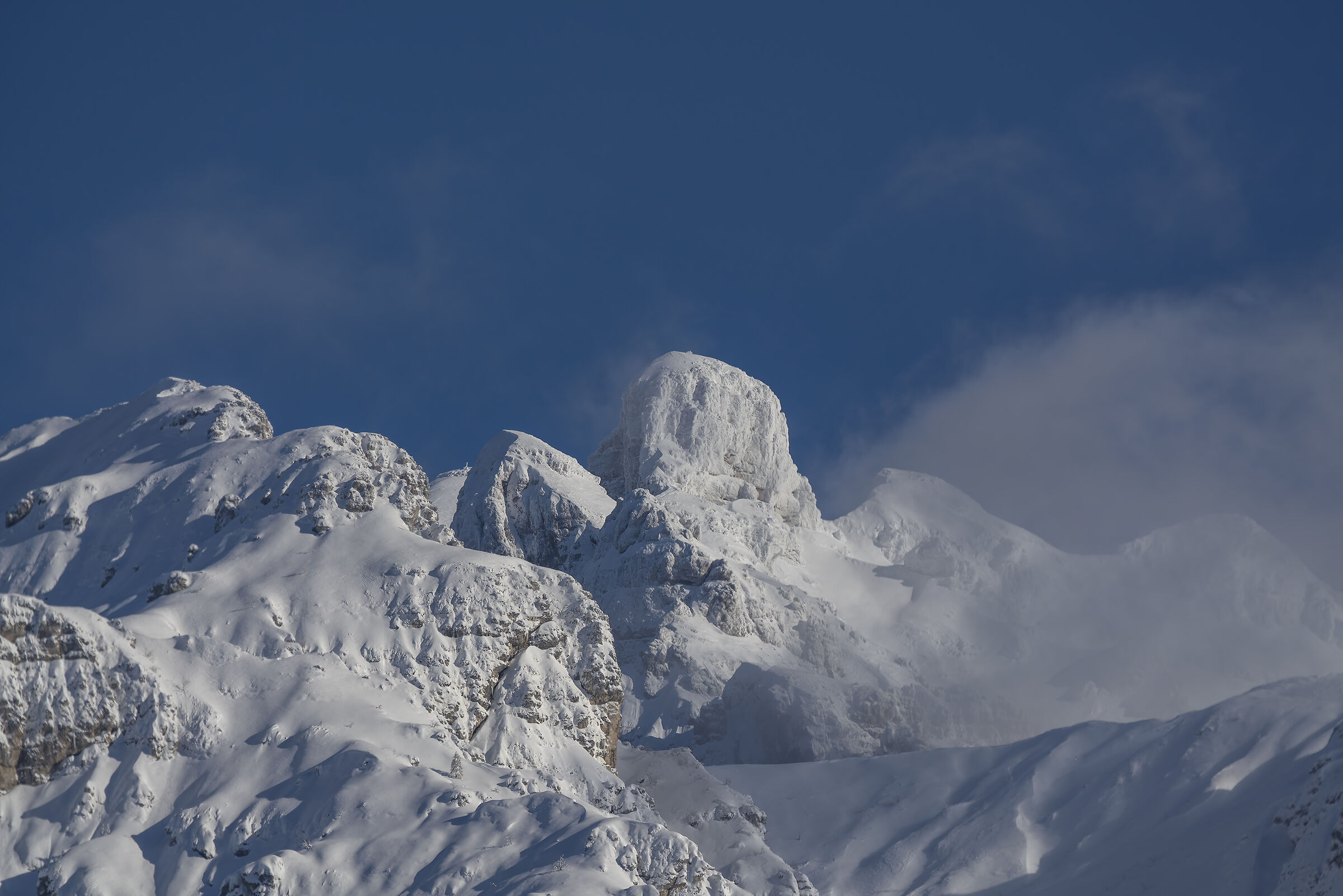First snowfall in the Carnic Alps 2020