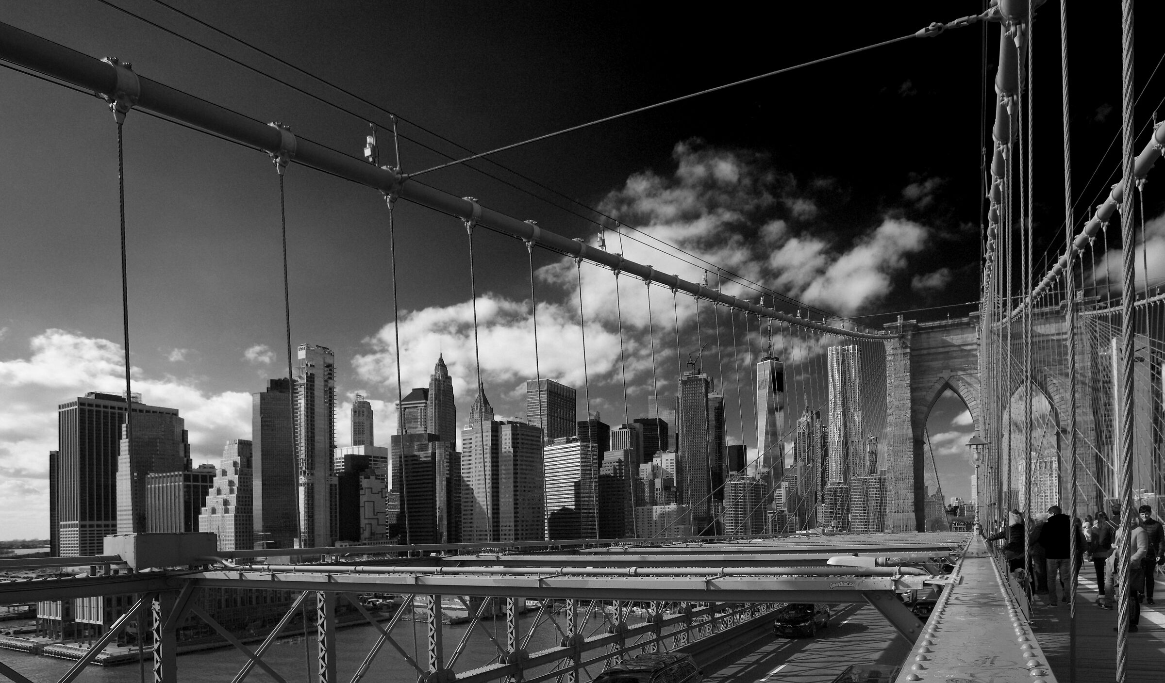 Sul ponte di Brooklyn