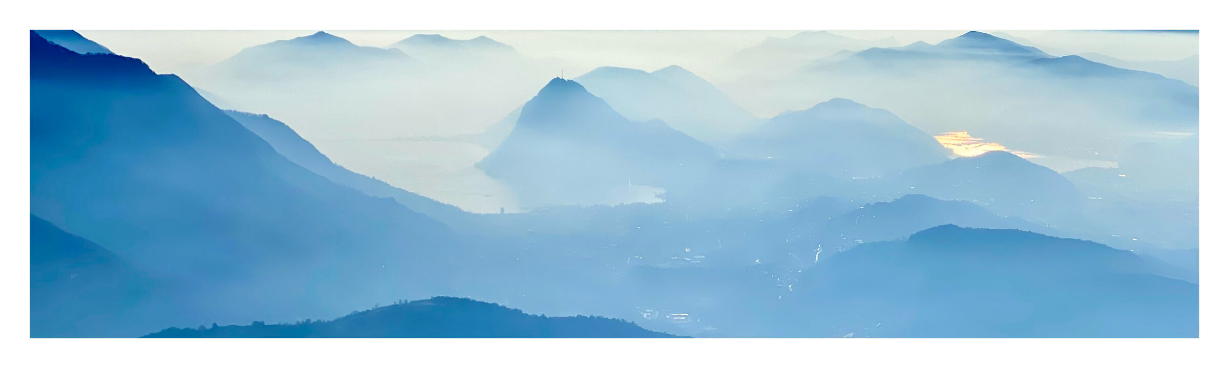 Dai monti dietro Lugano