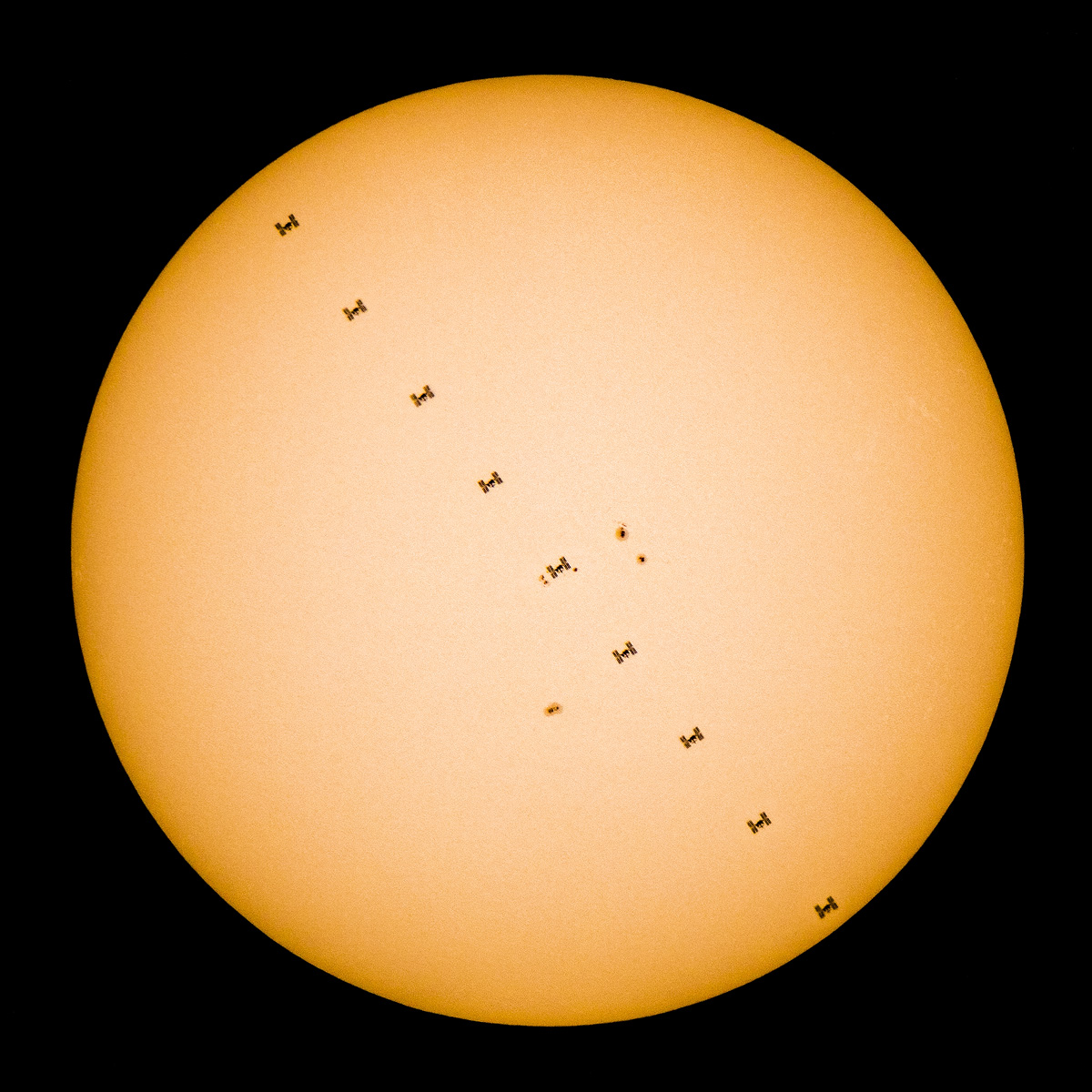 ISS on the Sun