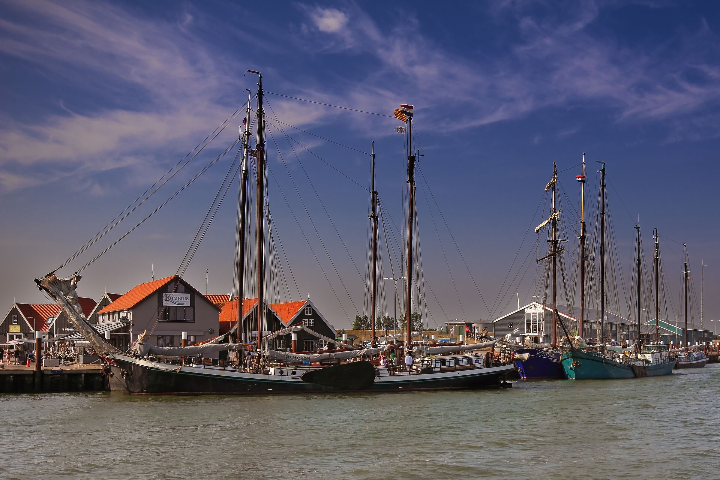 the sailing ships of Oudeschild...