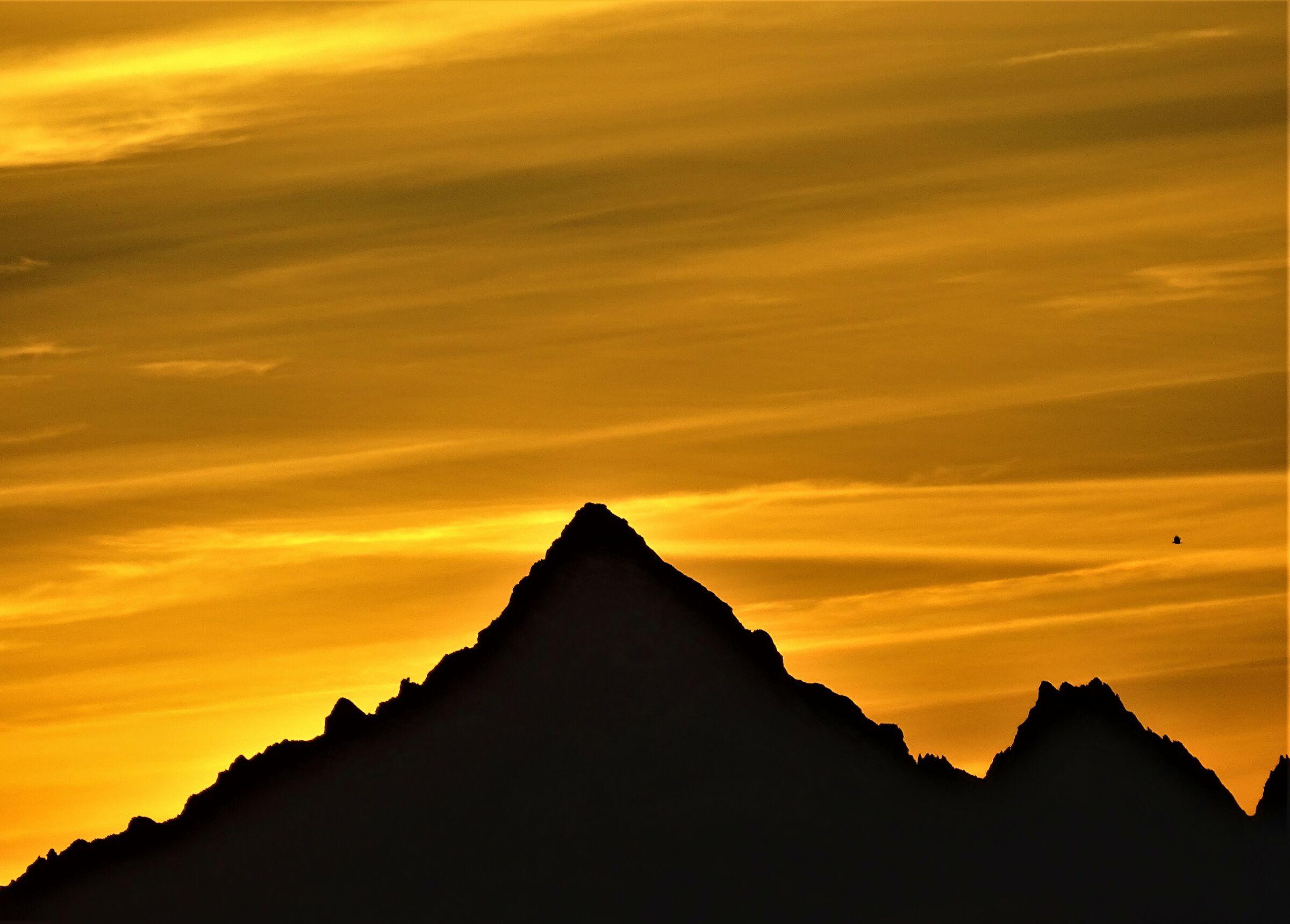 tramonto sulle Alpi da Torino