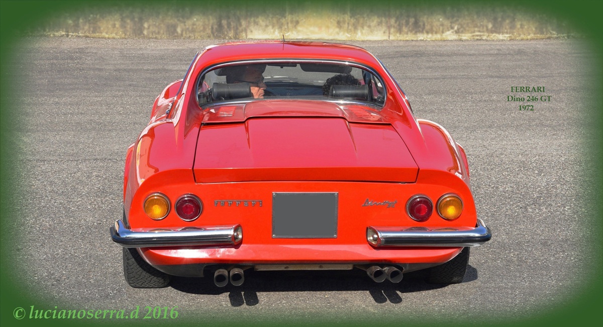 Ferrari Dino 246 GT 2° Serie 1971... vista posteriore