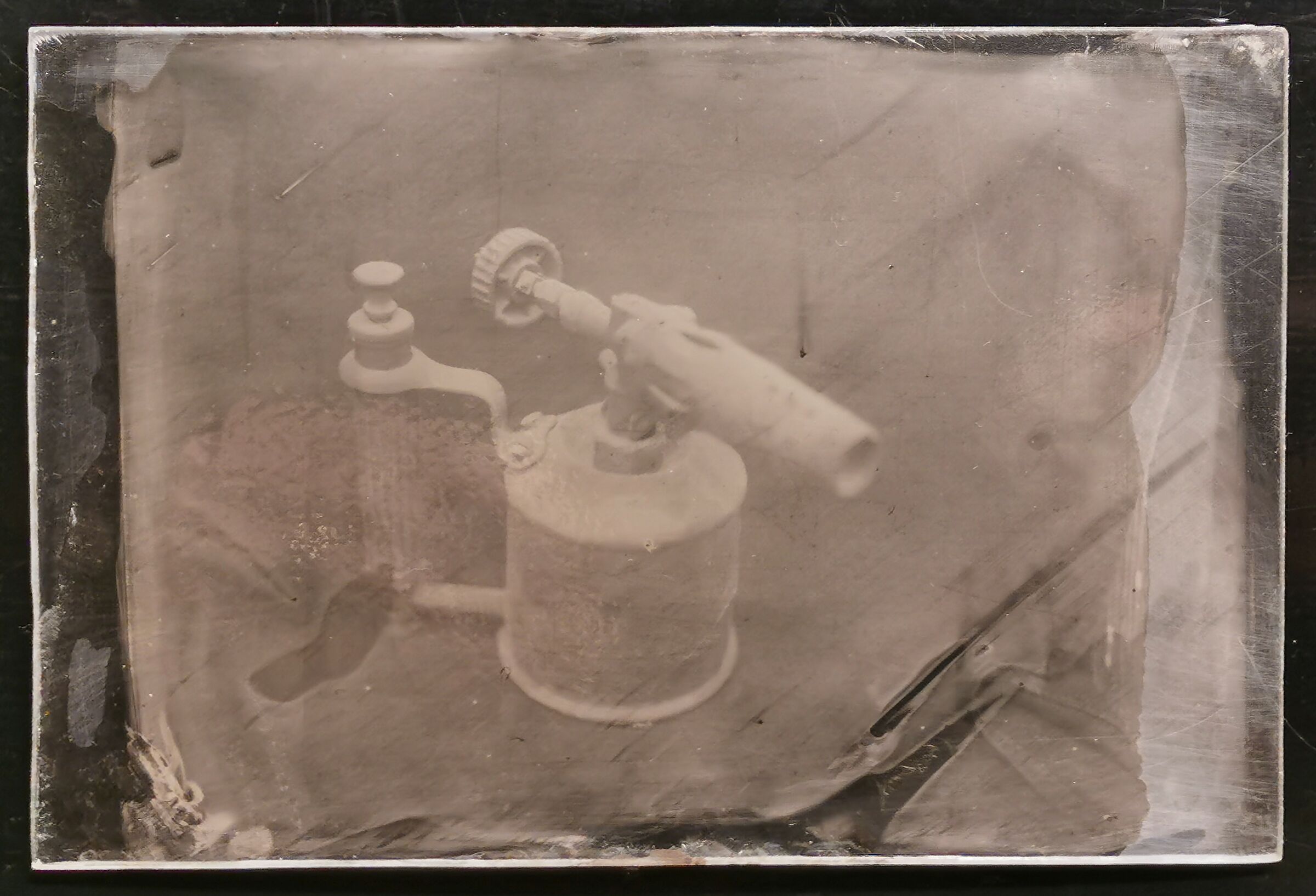 Ambrotype / antique torch