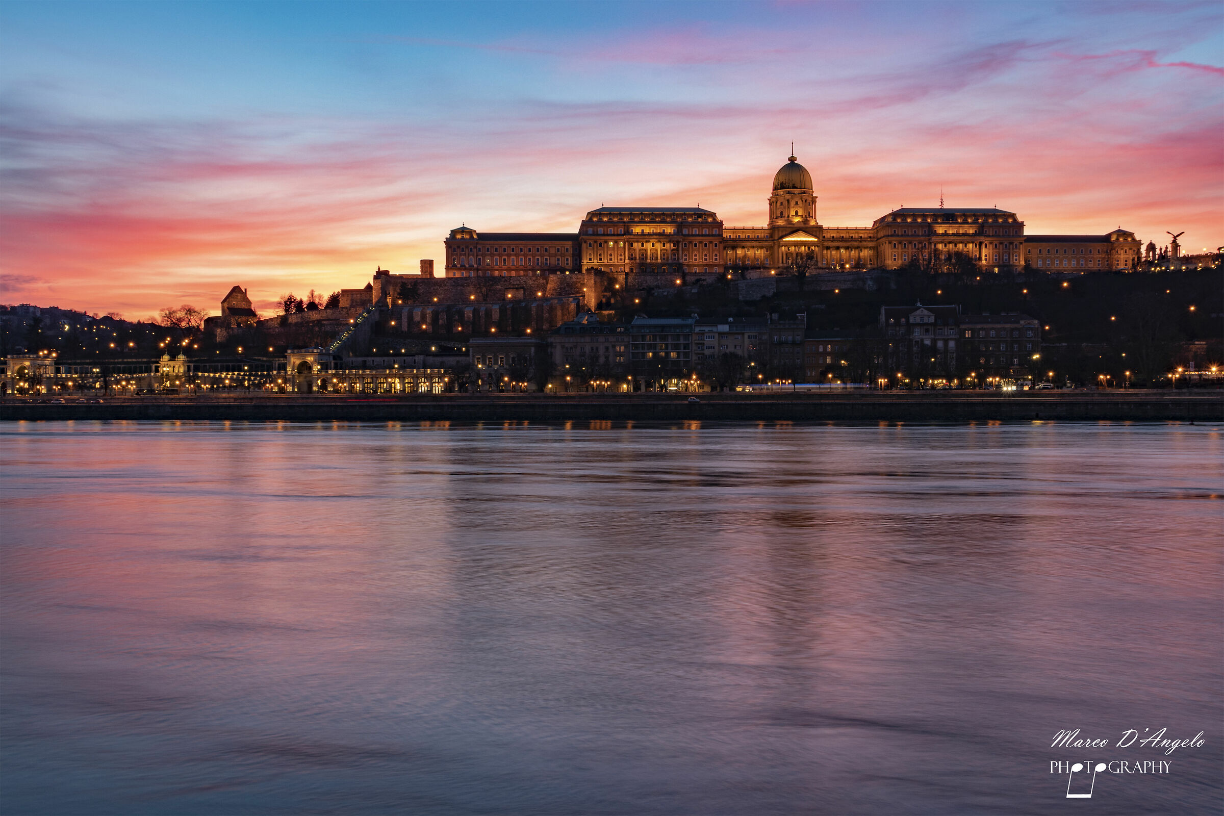 Sunset Danube - Buda Castle