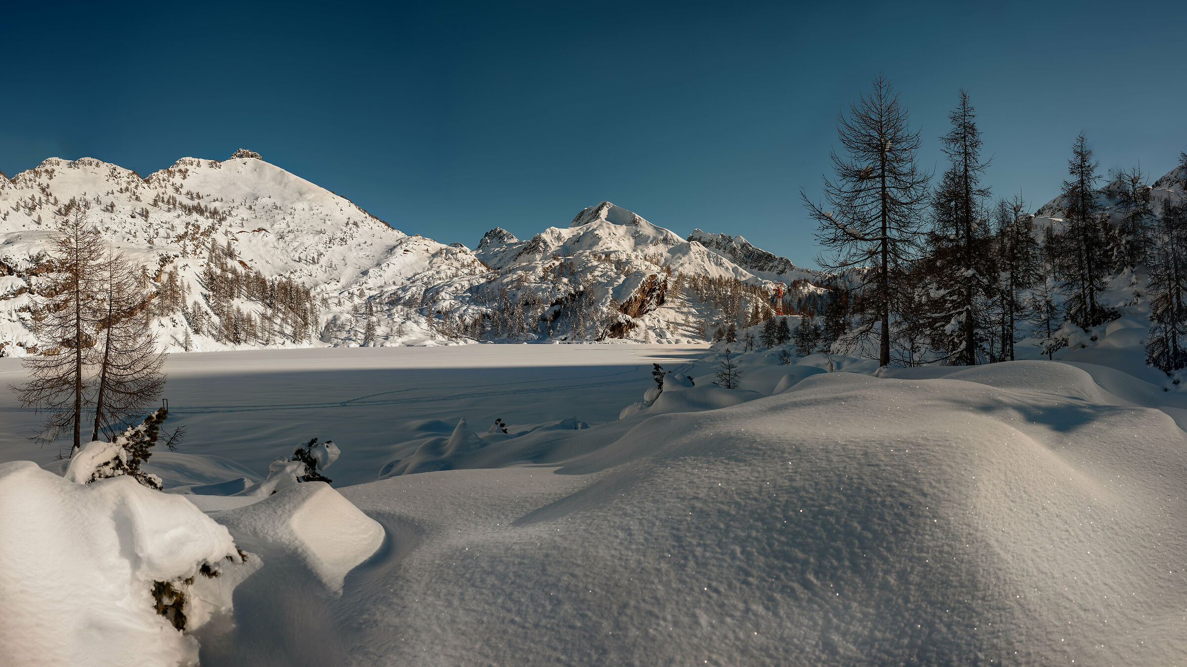 Il lago Marcio nella sua veste migliore
