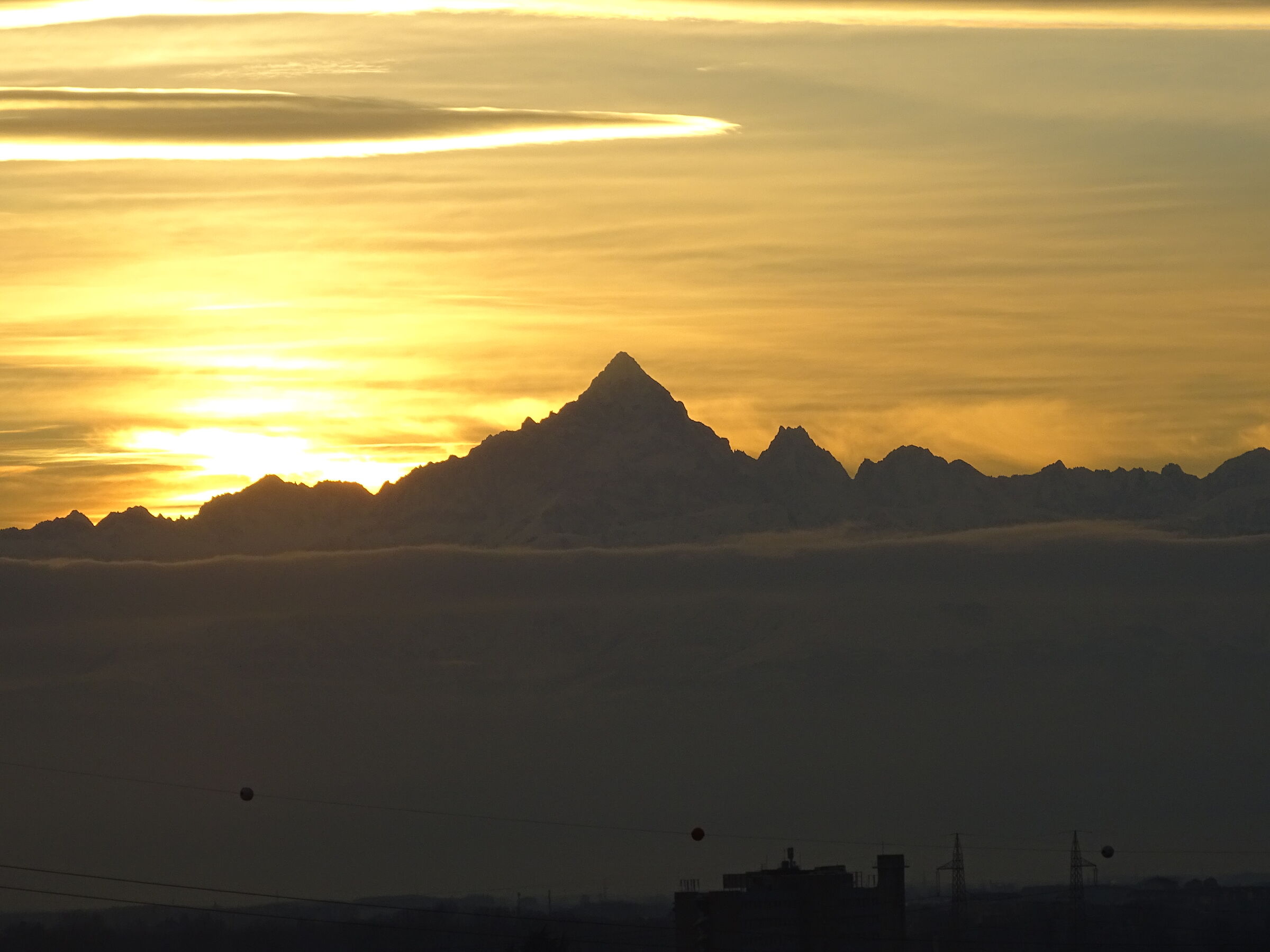 tramonto sul Monviso