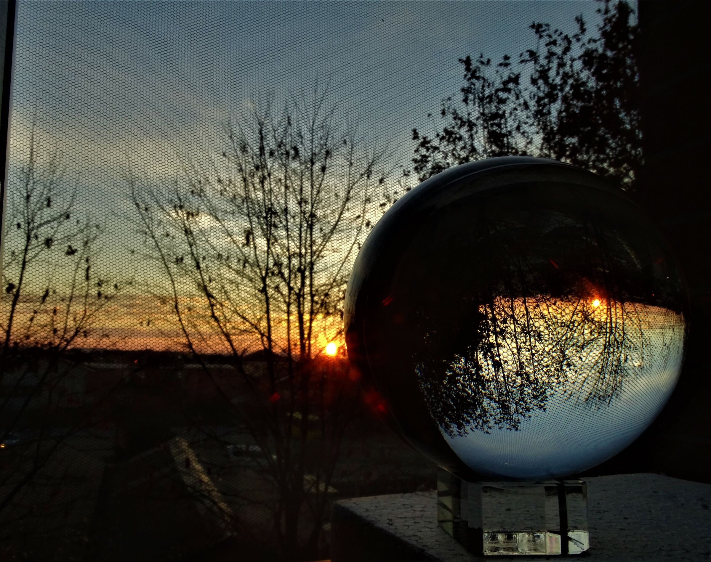 alba dentro una sfera