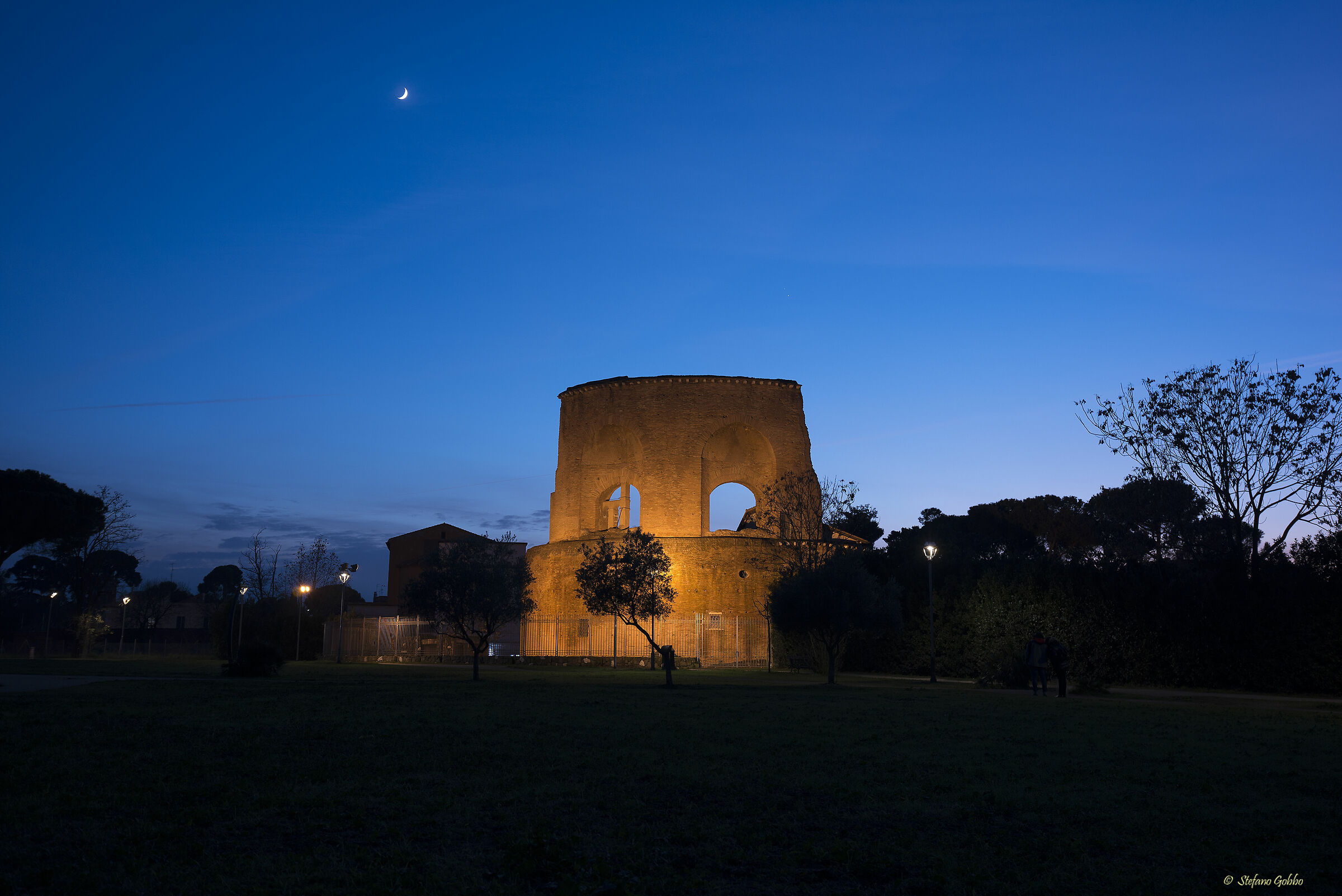 Paesaggio Serale con Luna