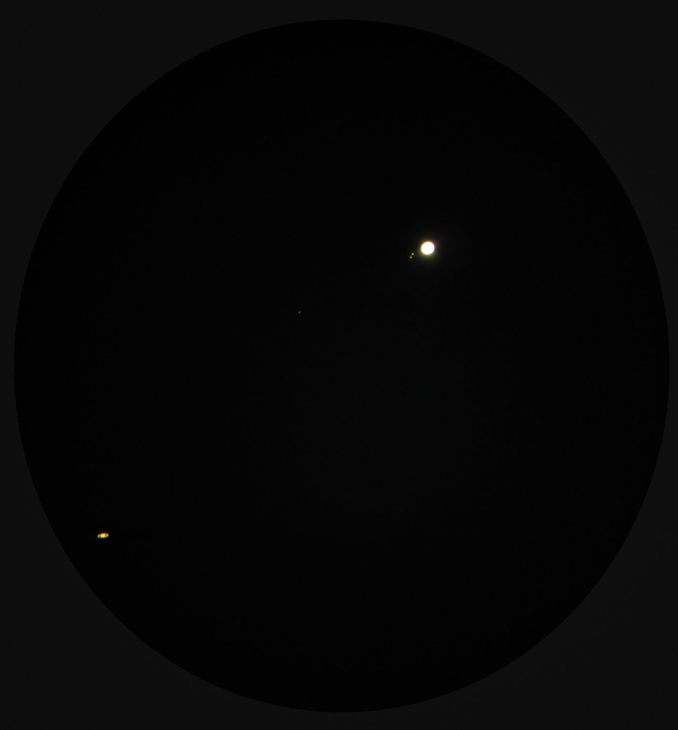 Giove e Saturno il 18 Dicembre 2020