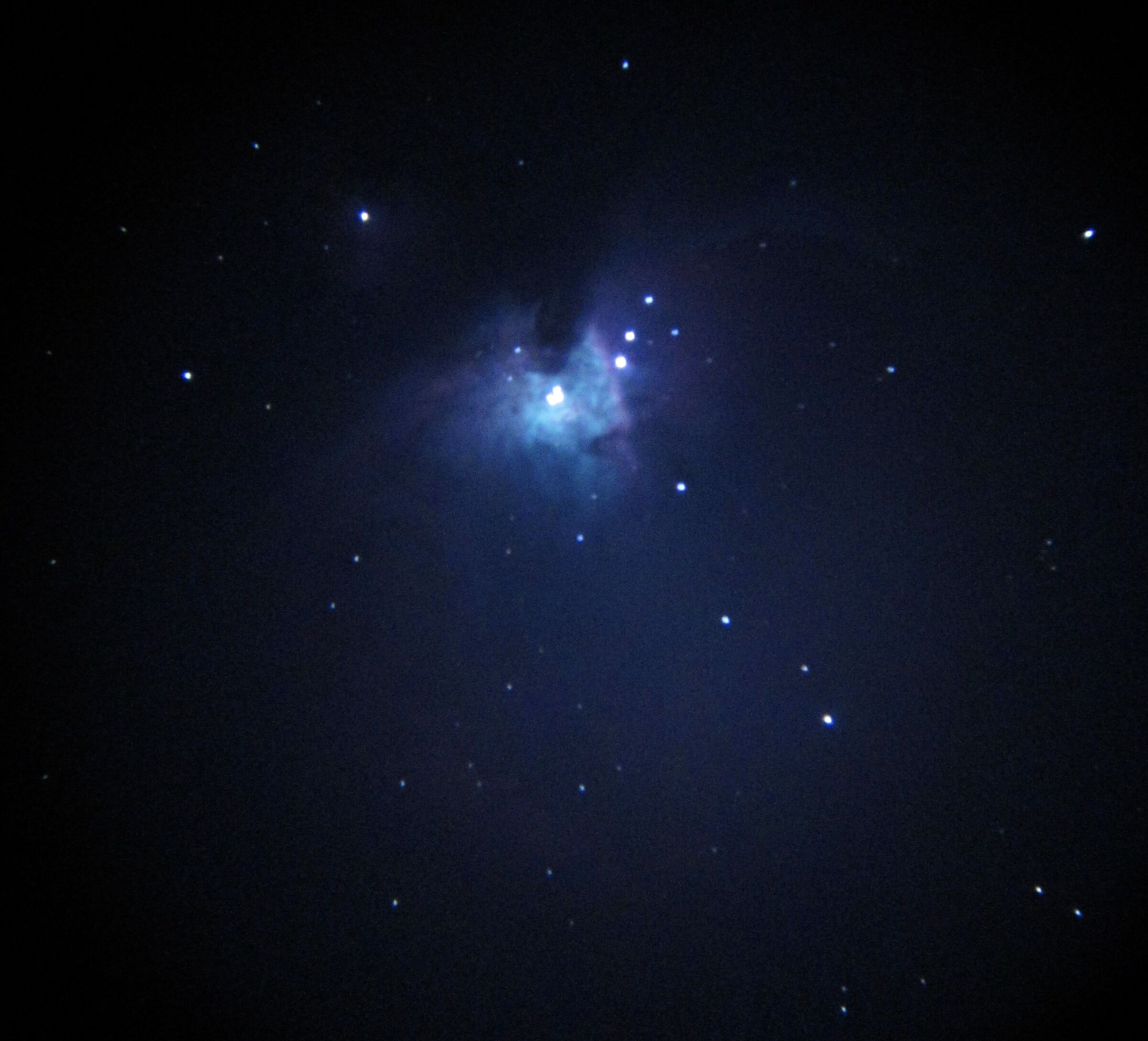 Nebulosa di Orione dalla città
