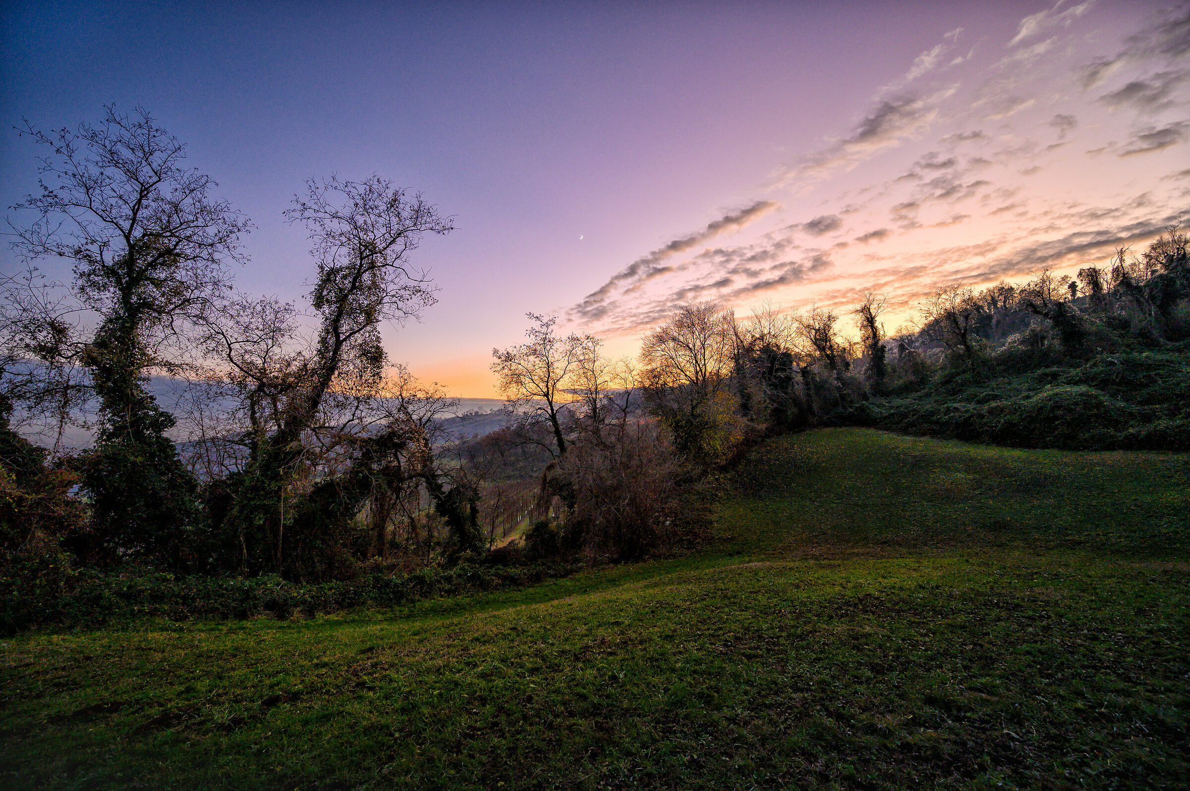 Twilight in the hills