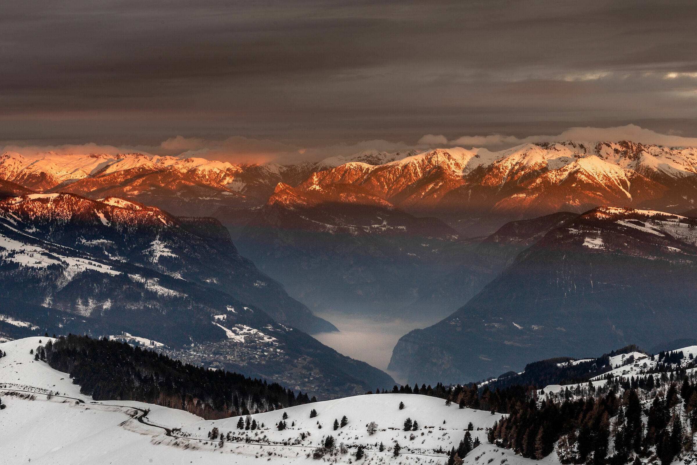 sea of clouds in Valsugana