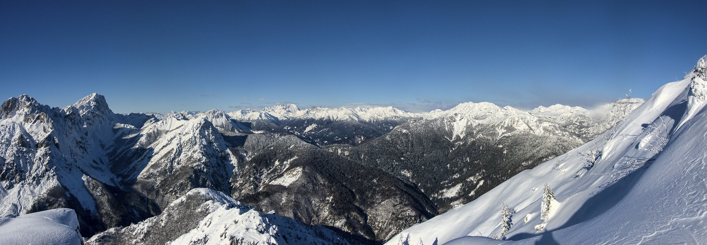 Carnic Alps Winter Overview