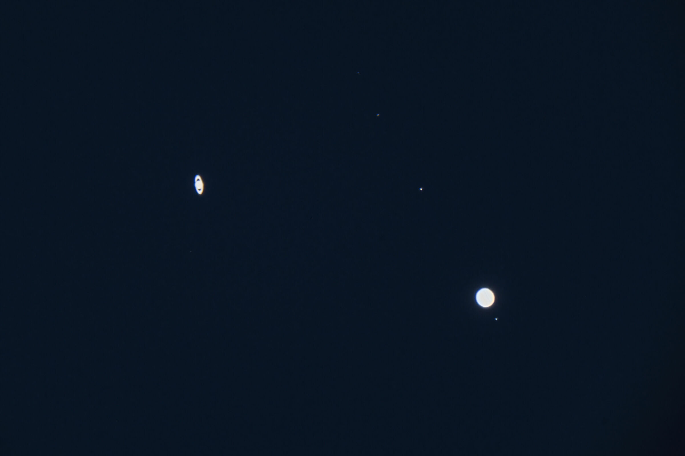 La grande congiunzione Giove - Saturno